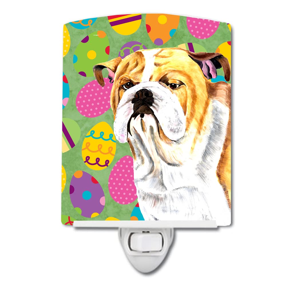 Carolines Treasures Ceramic Night Light Bulldog English, UL-Certified, 6x4x3in, Multicolor, Model SC9454CNL