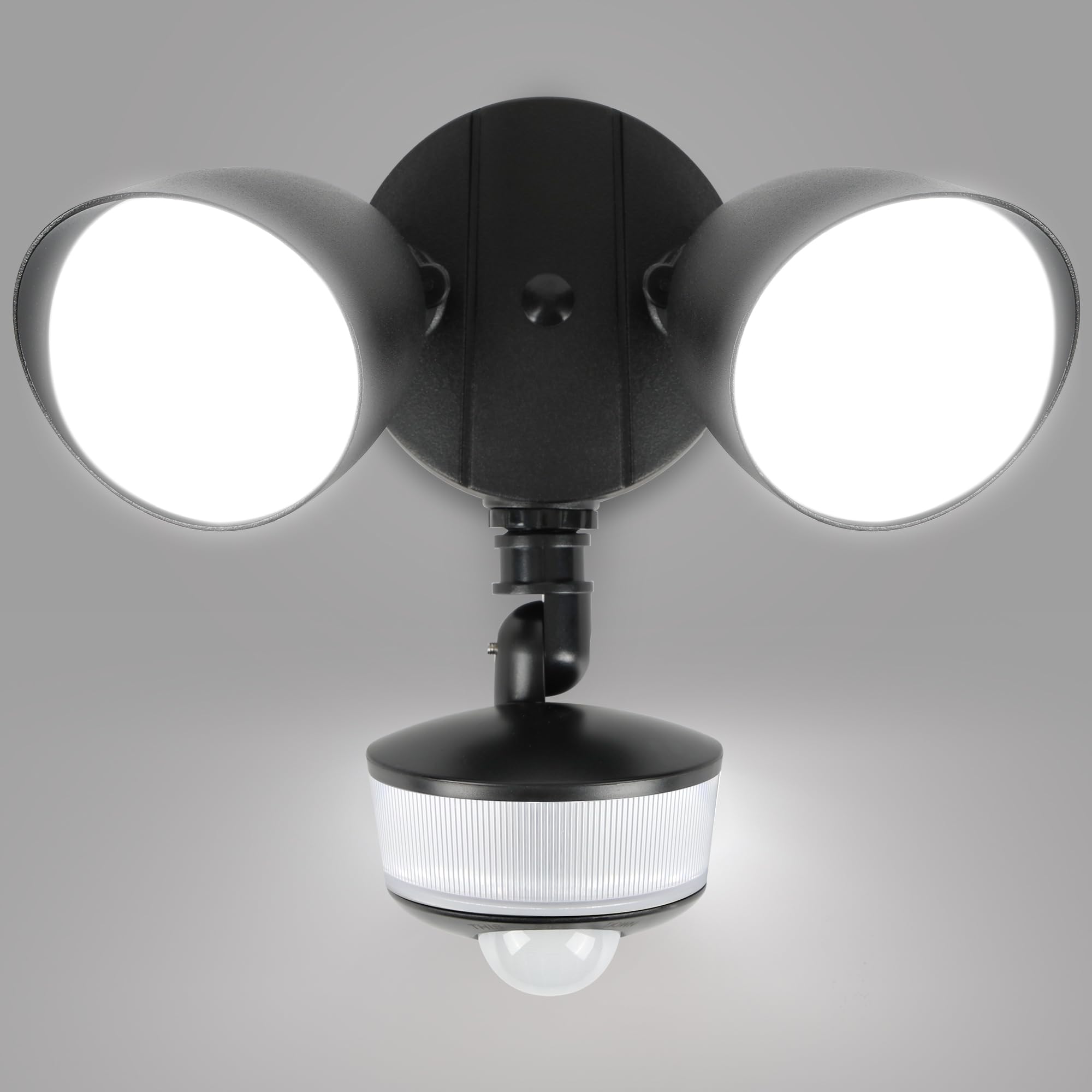 Lutec 34W 3000 Lumen Motion Sensor Outdoor Lights, 5000K Daylight, Ip65 Waterproof Flood Lights Outdoor With Night Light, Dusk T