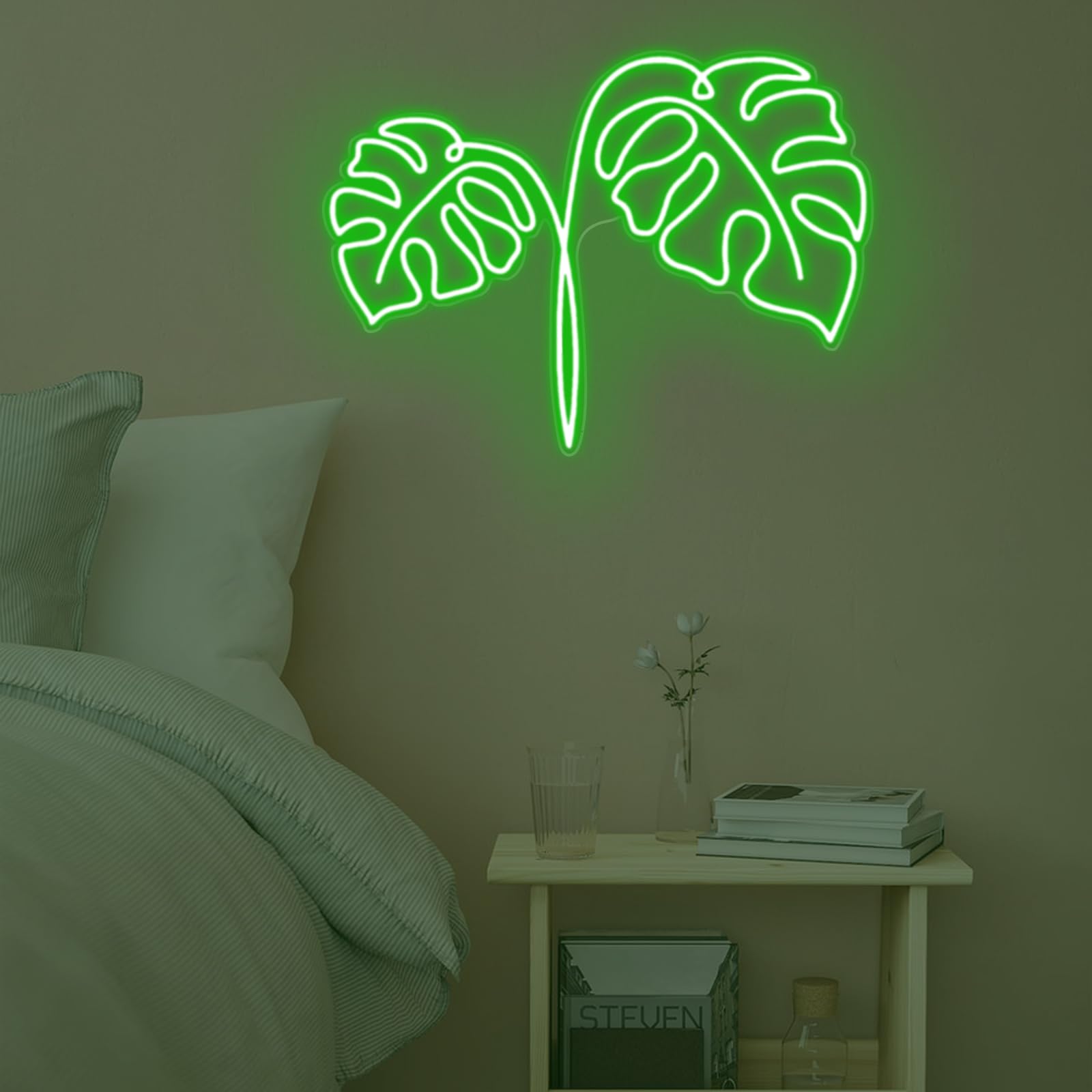 Monstera Neon Sign  Custom Color Monstera Leaf Led Sign  Plant Neon Sign  Bedroom Decor  Monstera Leaf Neon Signs  Green Leaf Led Lights Mothers Day Gift  Boys Teen Bar Living Room Party