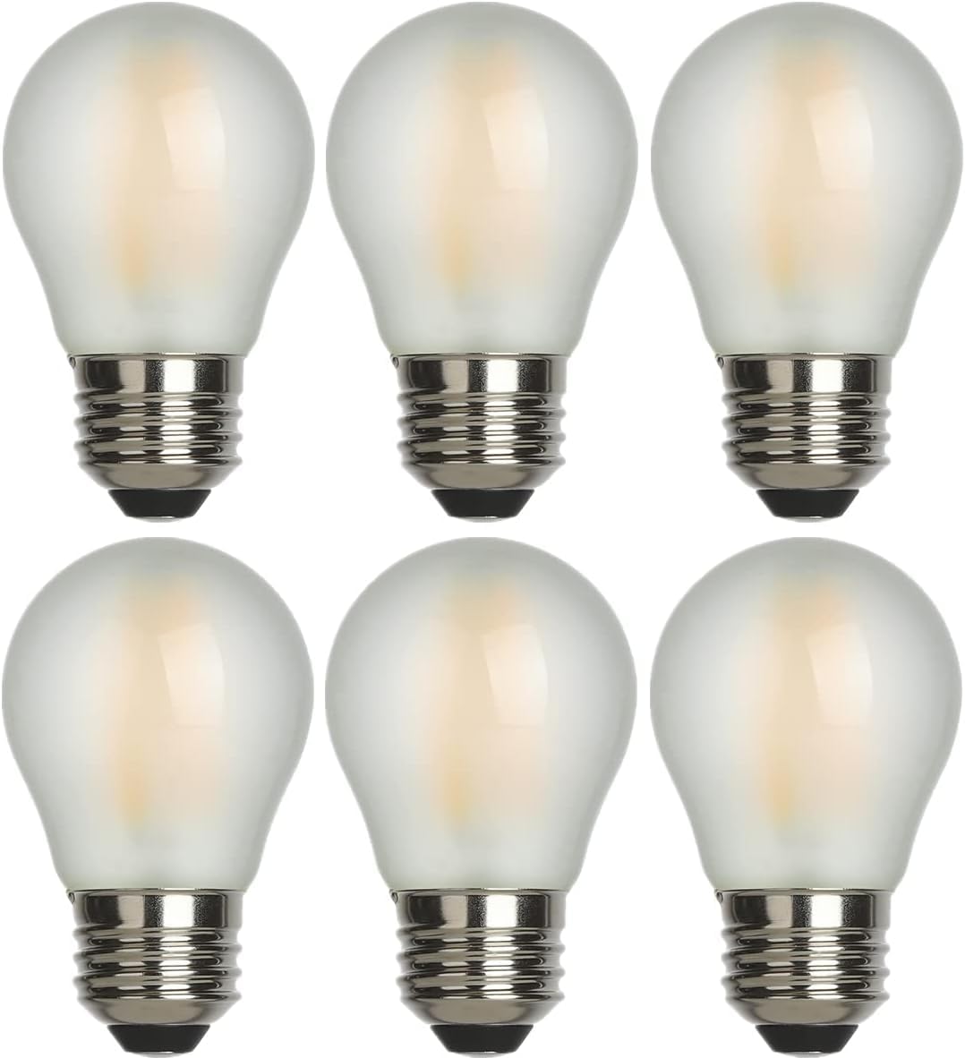 AMDTU Vintage Edison LED Bulb 60W E26 Standard Base 4000K Daylight Dimmable G45 Globe 60 watt Round Neutral White Glow Lightbulb