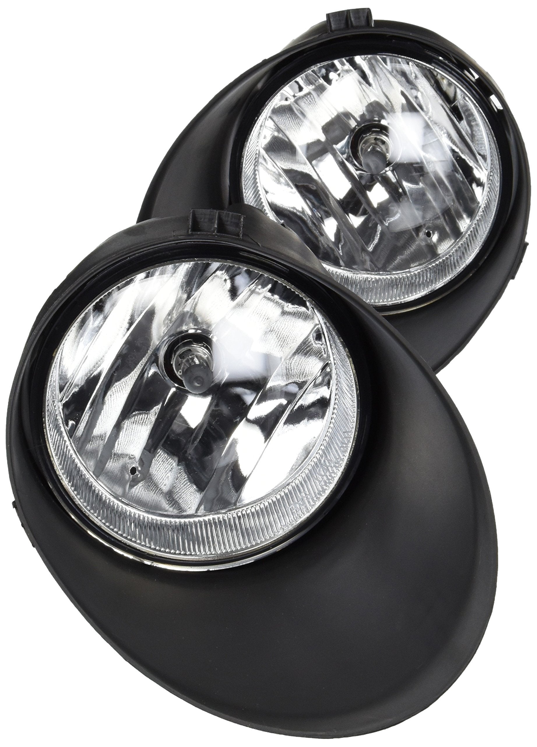 Spec-D Tuning Clear Lens Fog Lights +H10 Bulbs+Switch Included Compatible With Toyota Tundra 2007-2013, 2008-2011 Sequoia, L+R P