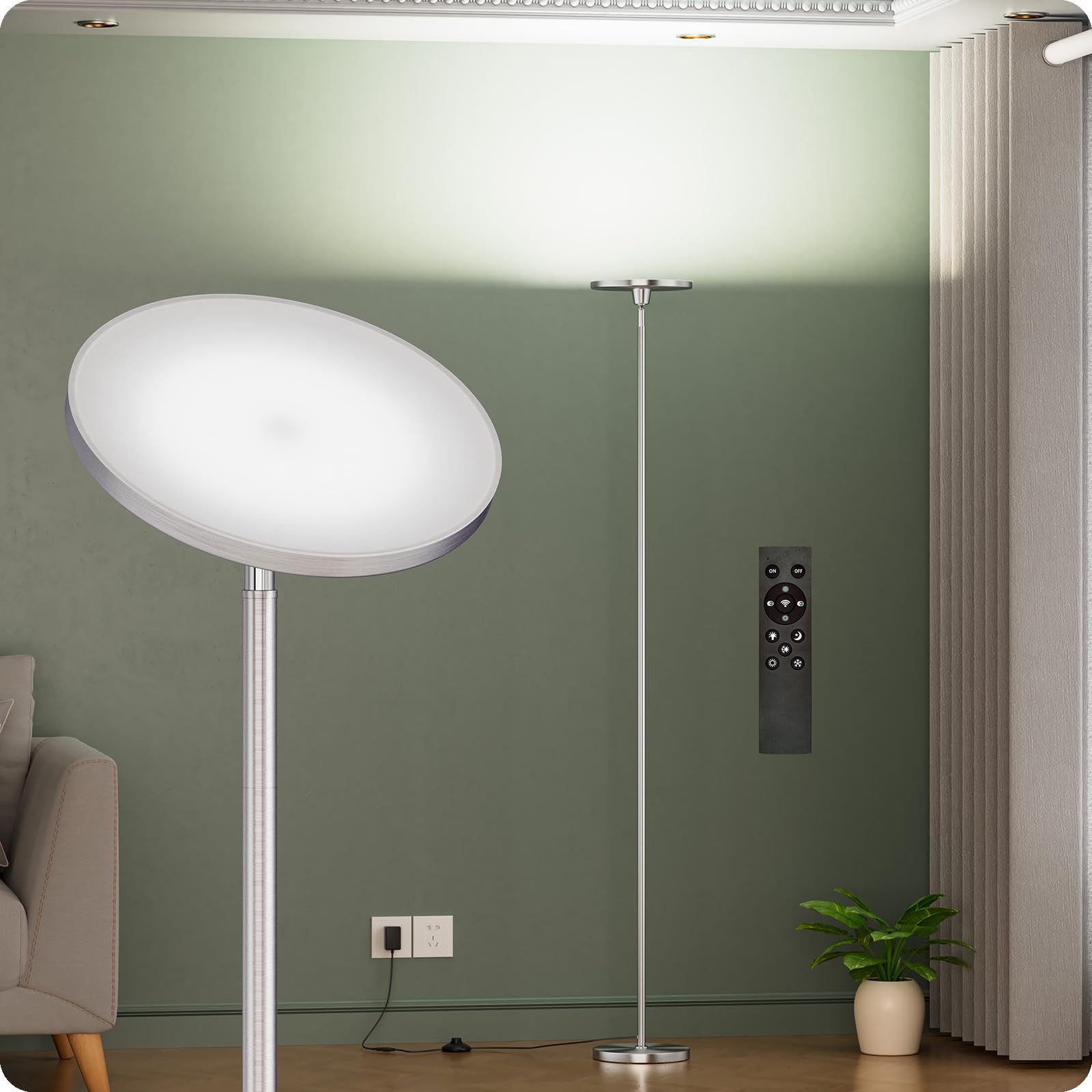 Dimmable Floor Lamp with Remote