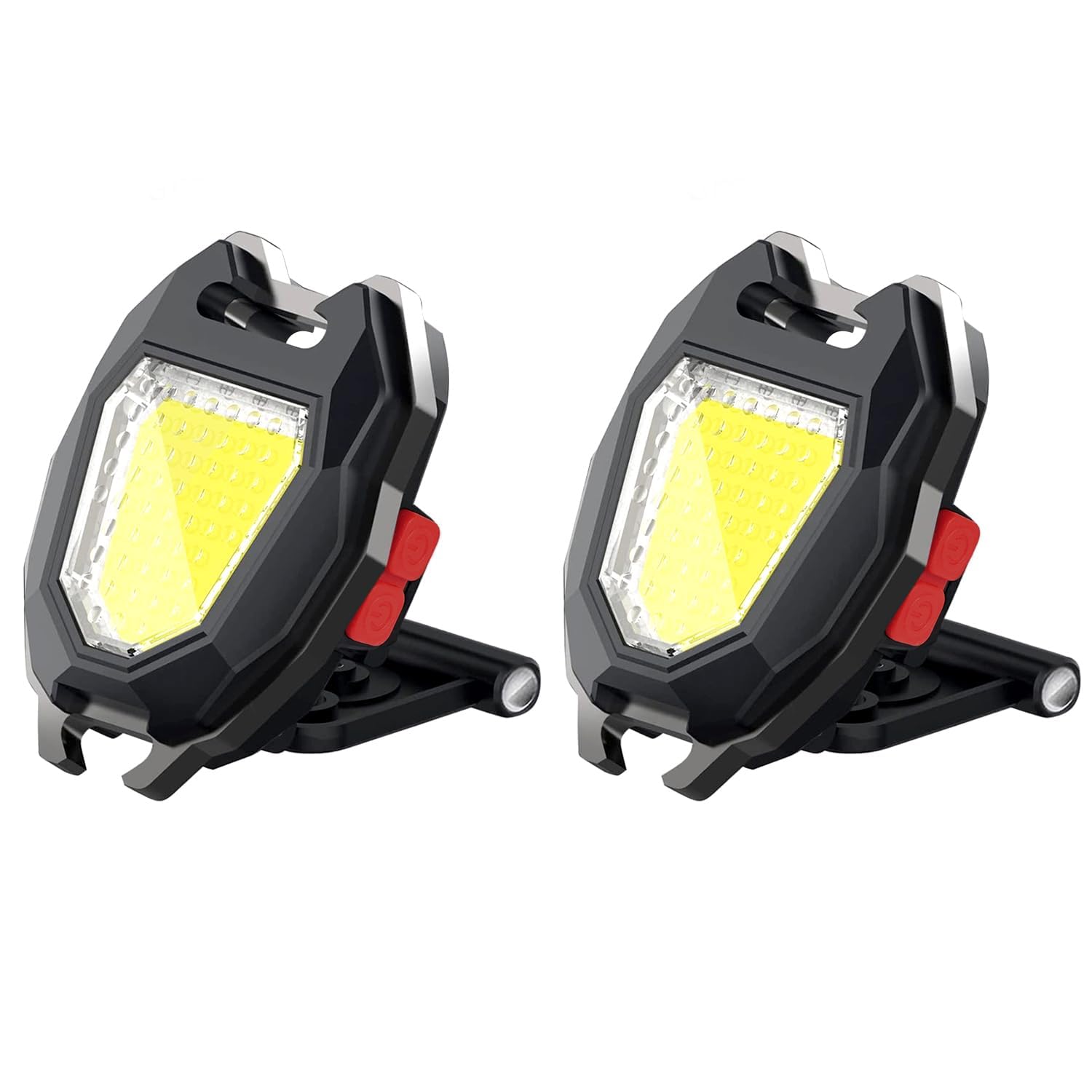 MAKDAK Keychain Flashlight 1600 Lumen 7 Modes Rechargeable Black-2PC Model 3X