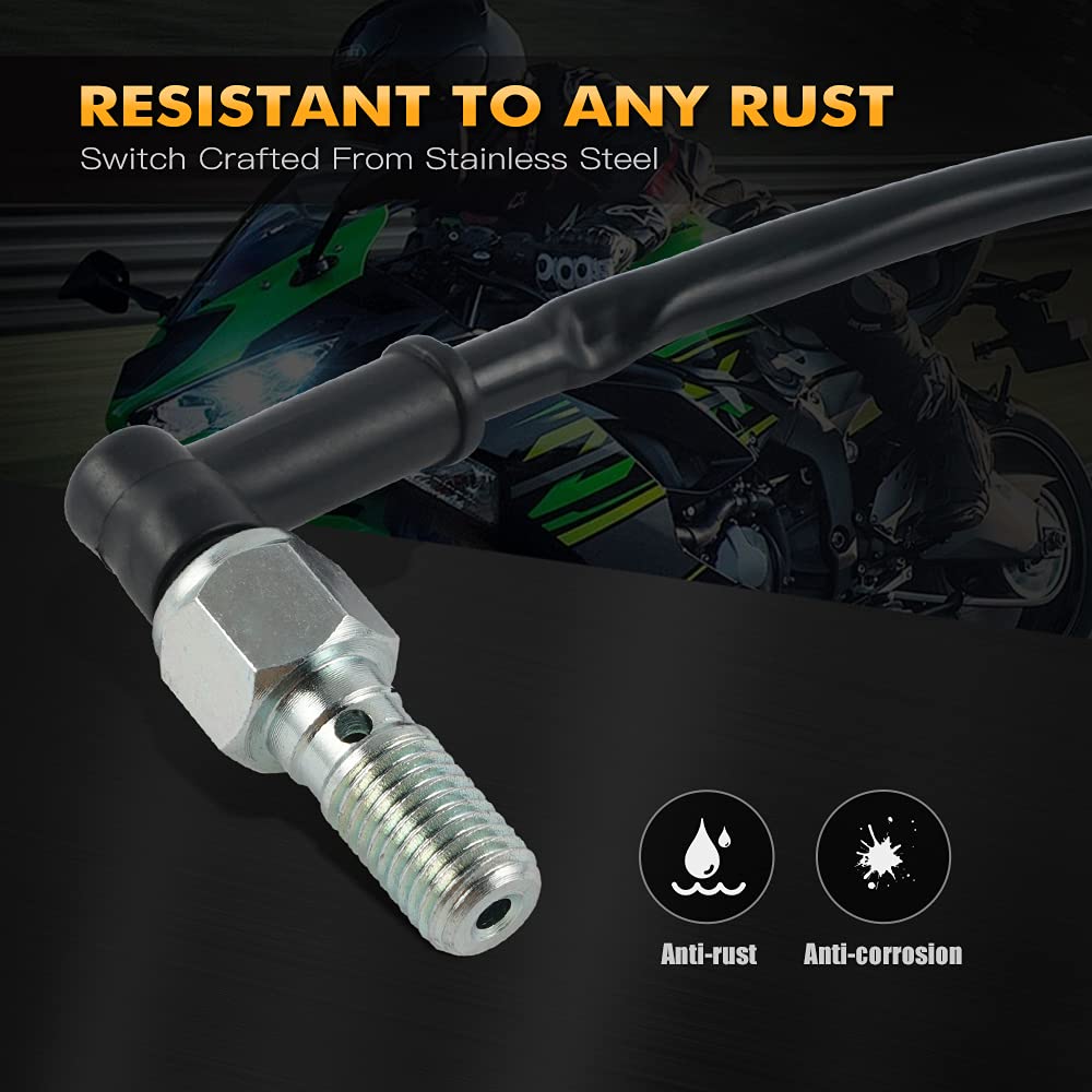 Nicecnc Universal 10Mm X 1.25 Pitch Hydraulic Brake Light Switch Banjo Bolt Compatible With Street & Off-Road Motorcycles,Aprili