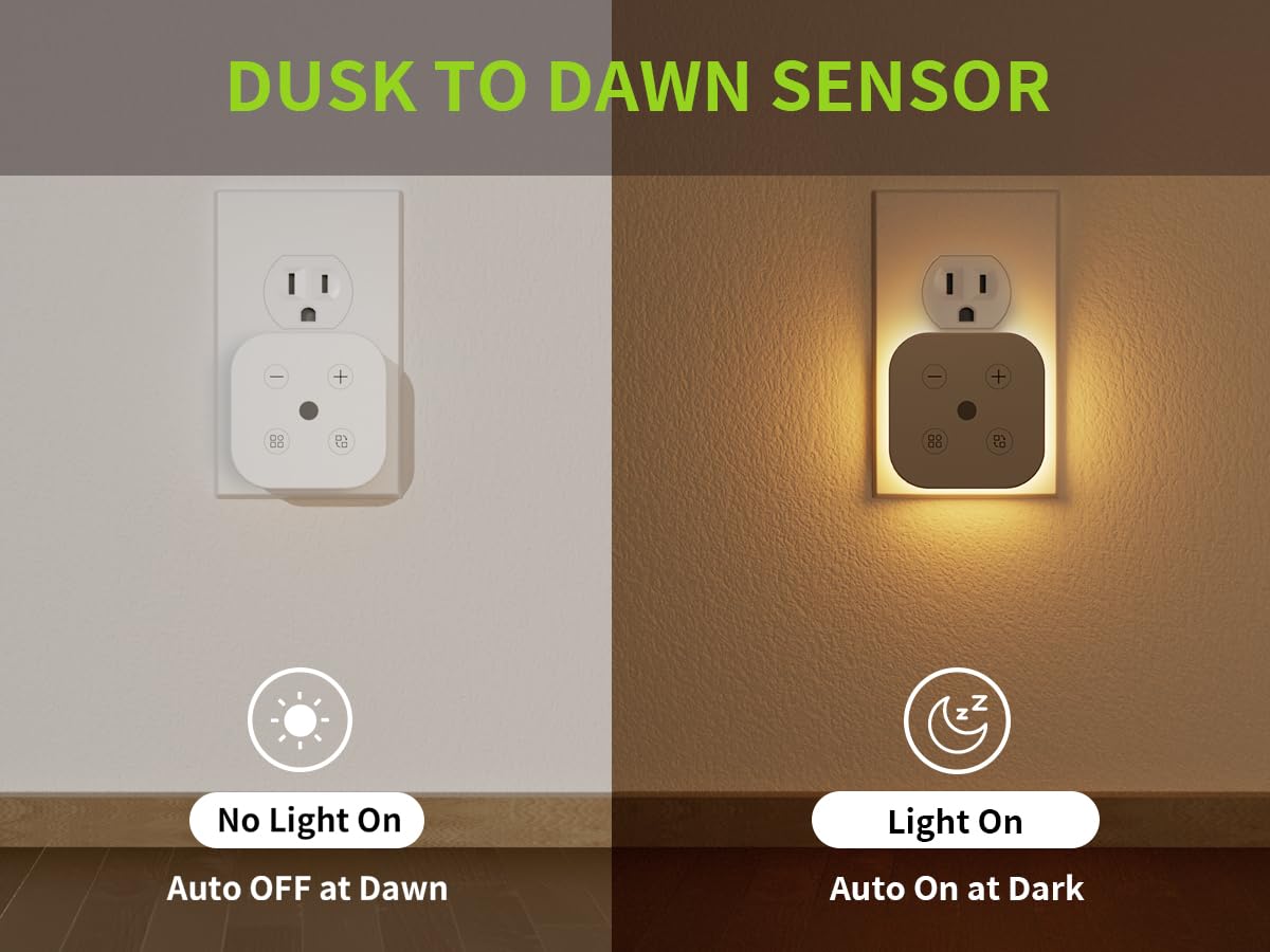 Torankos 2 Pack Very Dim Sleep Night Lights Plug Into Wall, Kids Sleep Light, Adult Sleep Light, Bedroom Night Light, Light Sens