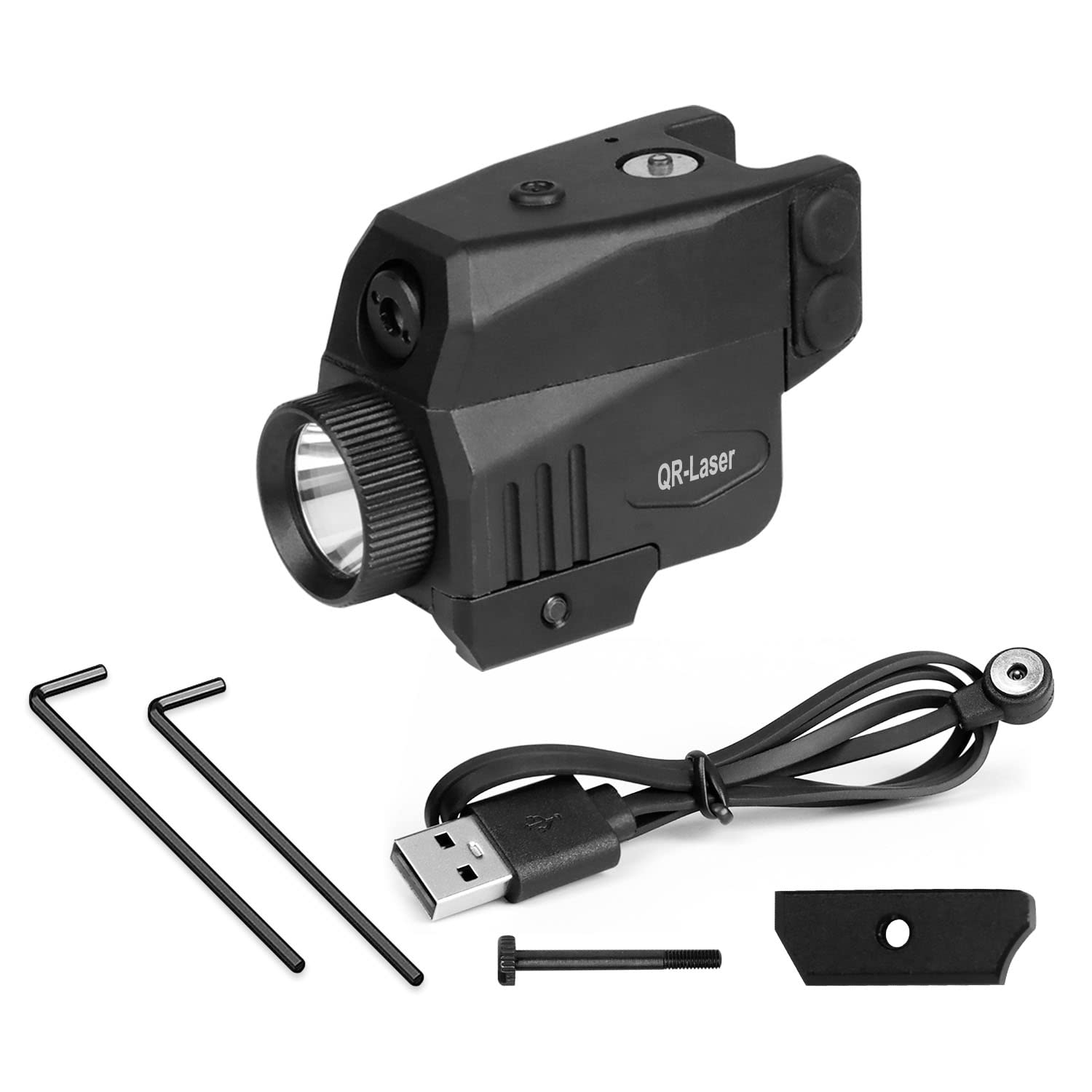 Qr-Laser 1 Usb Magnetic Charging Cable + 2 Allen Wrenches + 1 Slider + 1 Screw For Gun Laser Sight Light With 500 Lumens Flashli