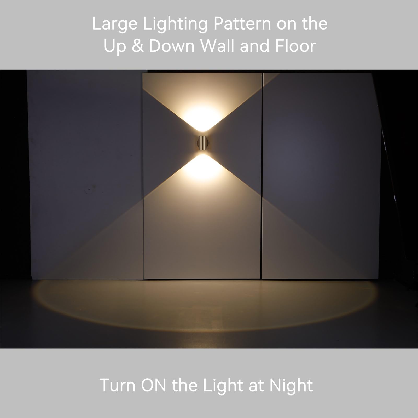 Tubicen Up And Down Wall Sconce Indoor, Dimmable Movie Theater Lights For Wall, 7W 3000K Bright Cylinder Hallway Stairway Sconce