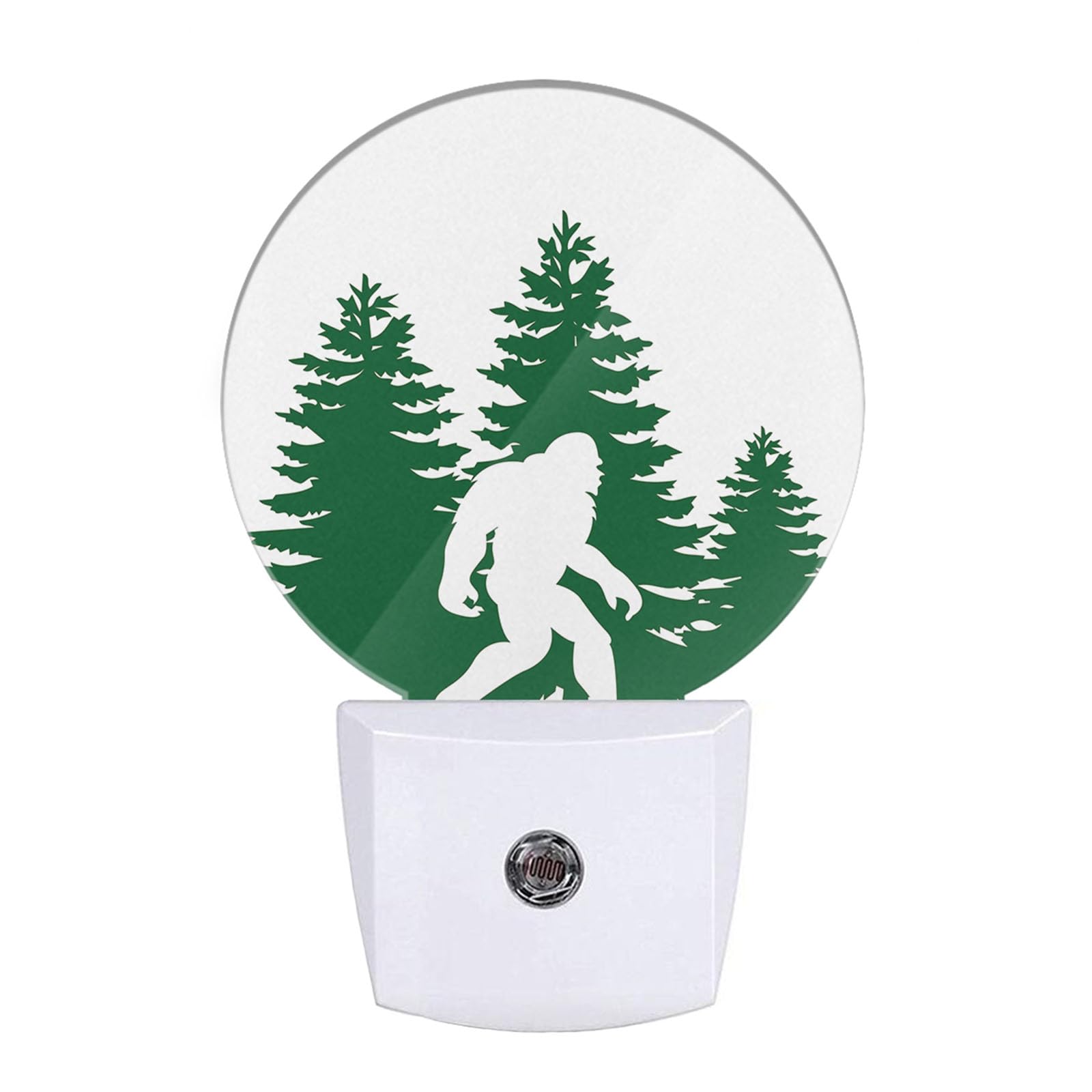EKOBLA Bigfoot Night Lamp Ape Beast Animal Sasquatch I Want to Believe Night Light Plug into Wall Home Auto Sensor LED Dusk to D