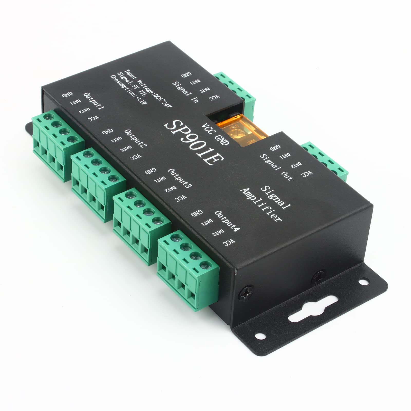 Rgbzone Sp901E Led Pixel Strip Amplifier, Signal Data Spi Repeater Controller For Ws2801 Ws2811 Ws2812B Ws2813 Ws2815 Sk6812 Sk9