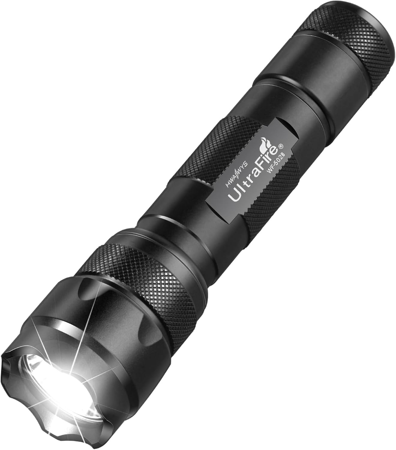 ULTRAFIRE WF-502B Mini LED Flashlight 1000 Lumens 5 Modes Waterproof Black Torch