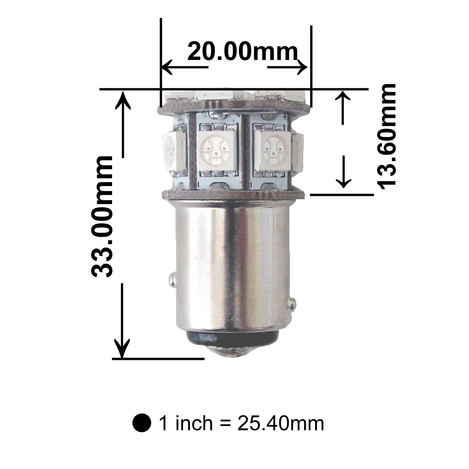 Pa Led 2Pcs 13Smd 1157 Bay15D Purple Auto Bulb 12V For Turn Signal Side Marker Stop Backup Tail Light 1016 1034 2057 2357 7528 1