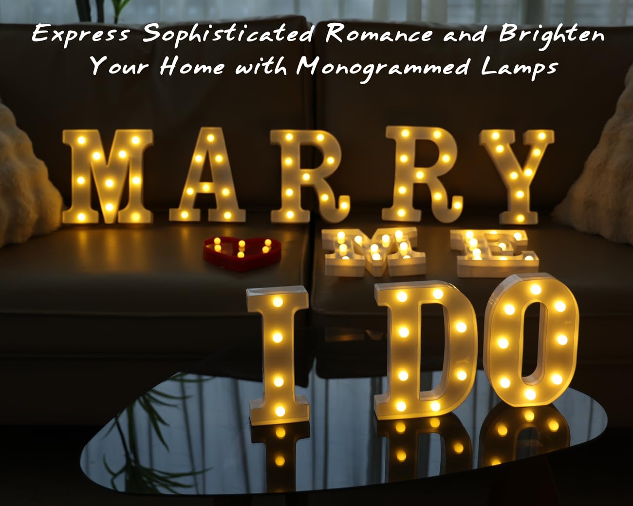 IFDGCTK Light Up Letters - LED Decorative Marquee Letter O, Warm Light, Battery Powered, Acrylic Home Decor for Parties and Bars