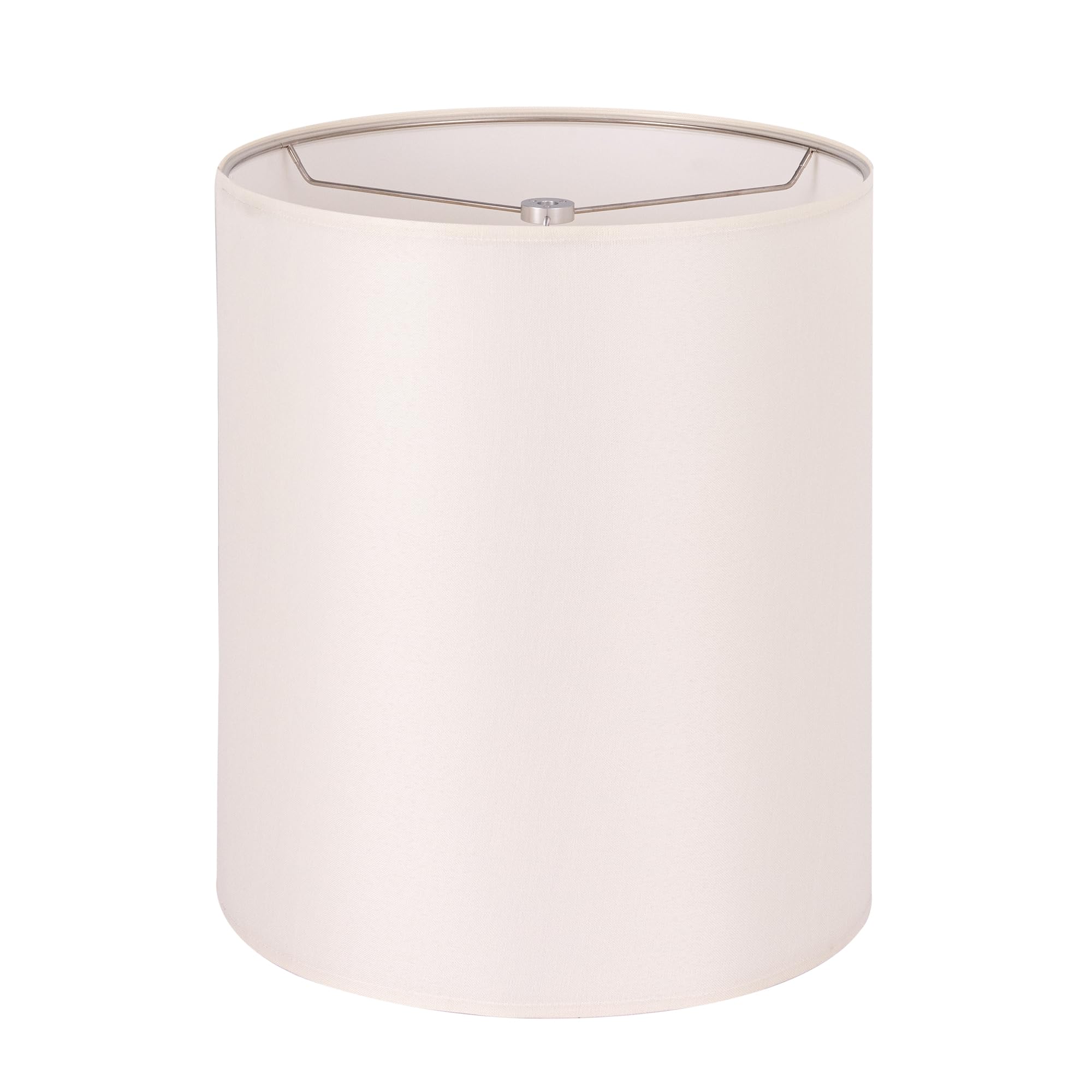 Wellmet CreamWhite 14''x14''x17'' inches Lampshade, Required Assembly for Table Lamp, Bedside Lamp, Floor Lamp, Fabric Drum Lamp