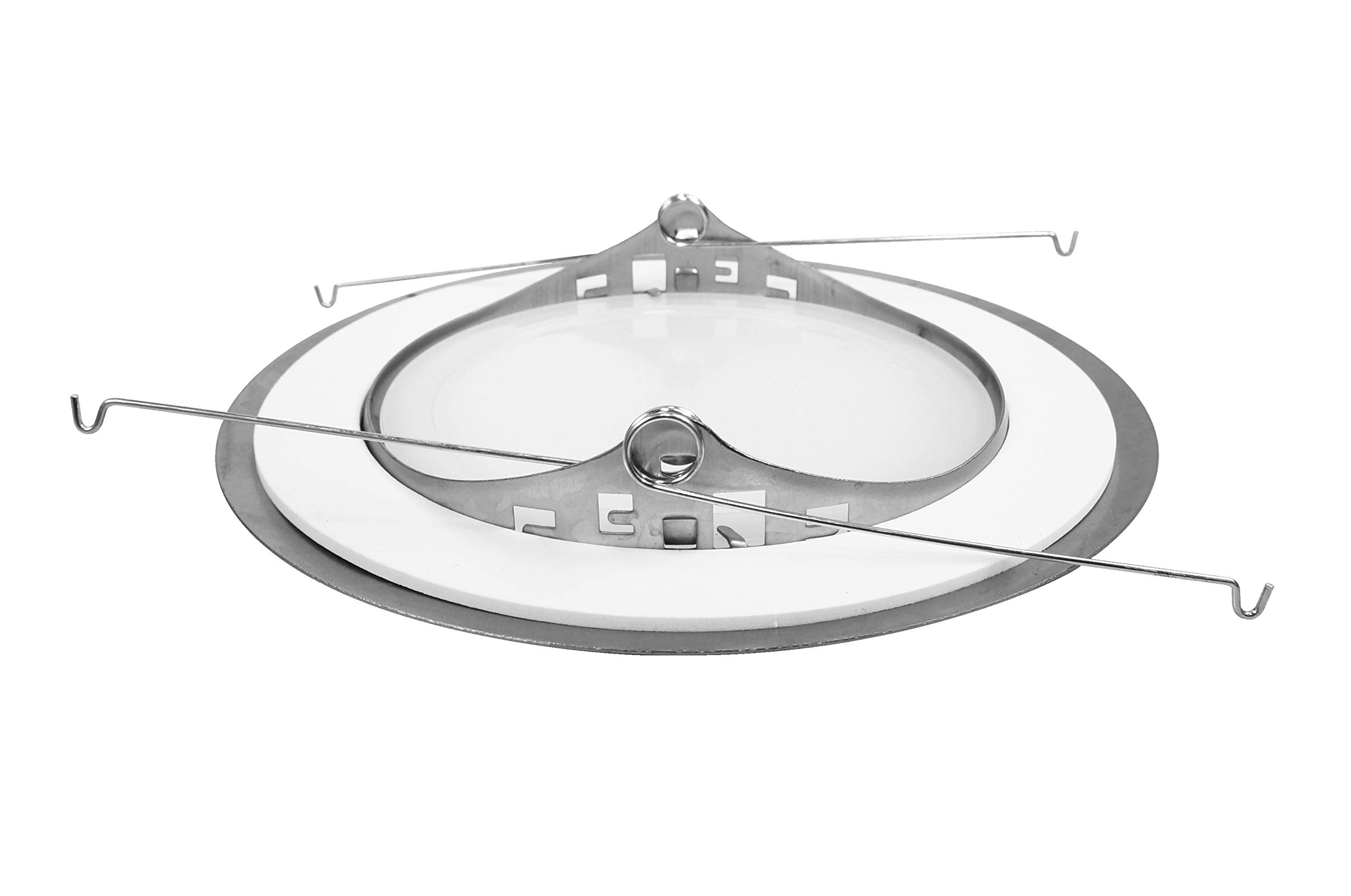 Nicor Lighting 6 Inch Nickel Recessed Shower Trim With Albalite Lens (17505Nk)