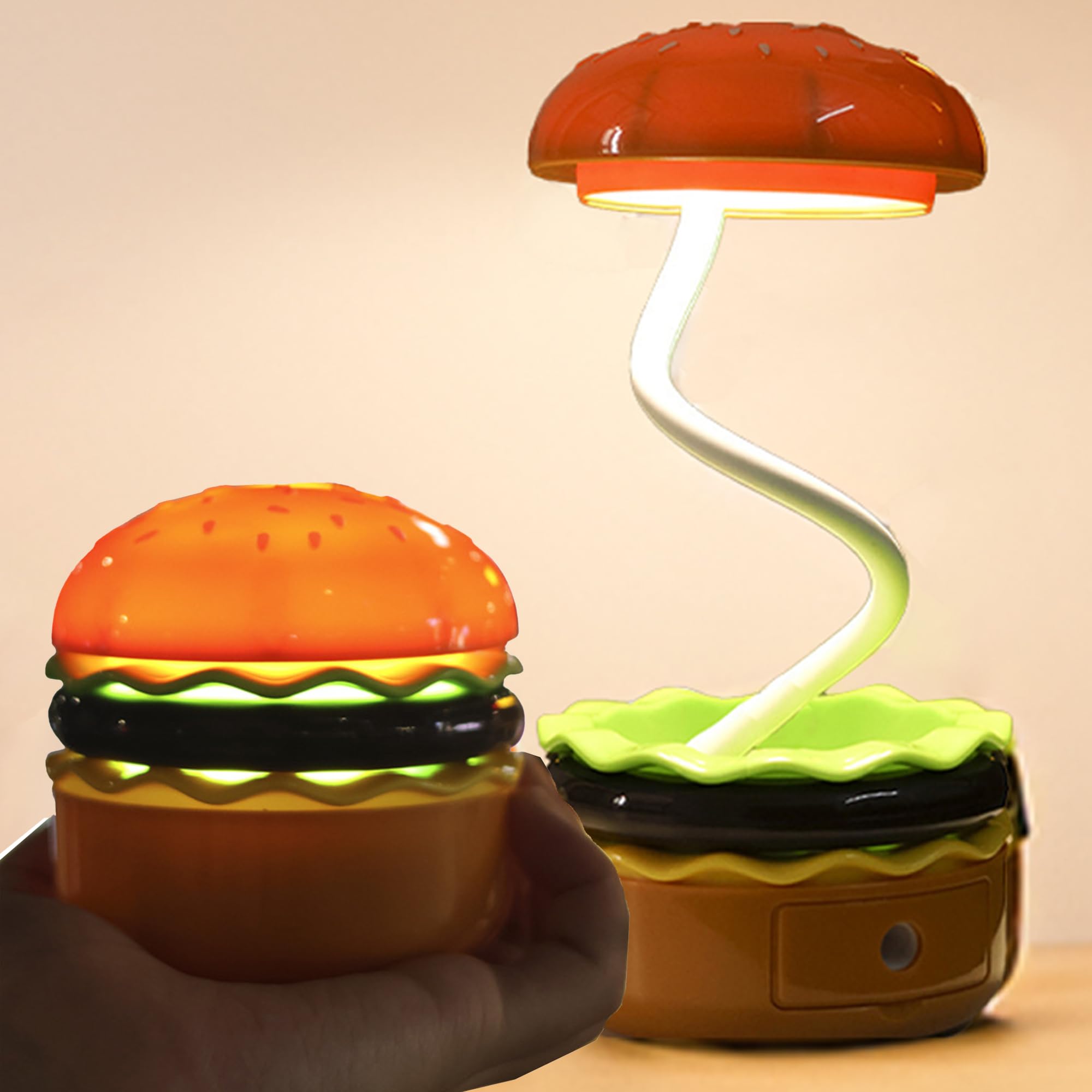 HYLING Cute Desk Lamp for Kids, Small Desk Lamp for BoysRoom Decor, Nursery Night Lights Adjustable,Desk Decoration Ambient Ligh