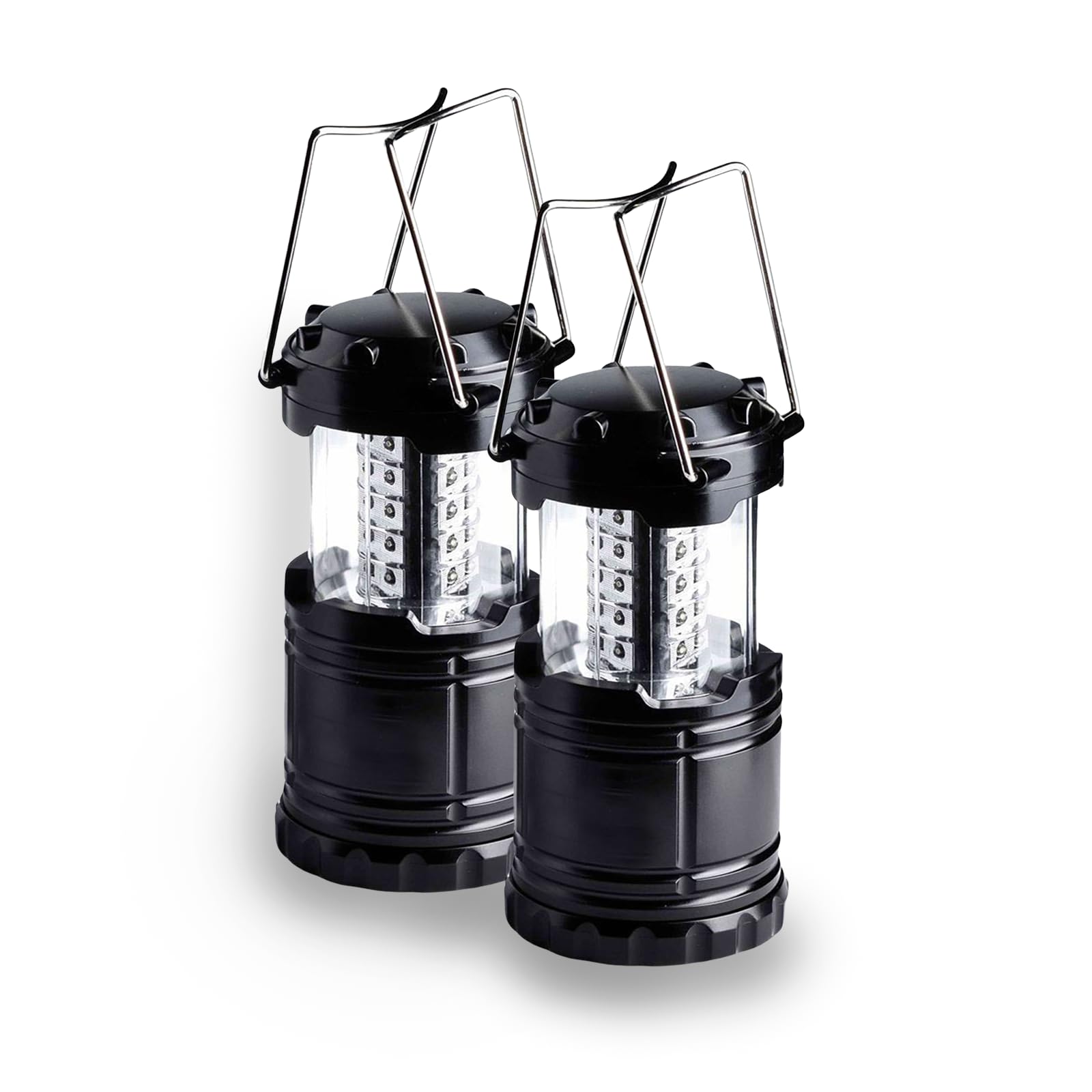 KPKJOO LED Lantern Collapsible Camping Light, Battery Operated, Super Bright, Model 5800, Black