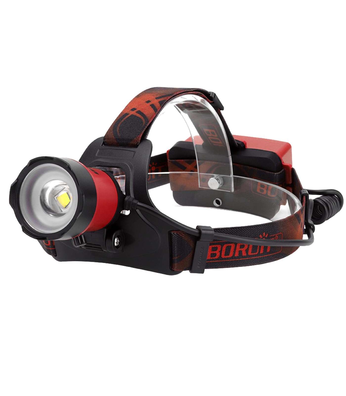 Boruit B13 Headlamp Rechargeable, Led Super Bright Head Lights For Forehead, 90 Adjustable, 4 Modes Battery Powered Head Lamp, I