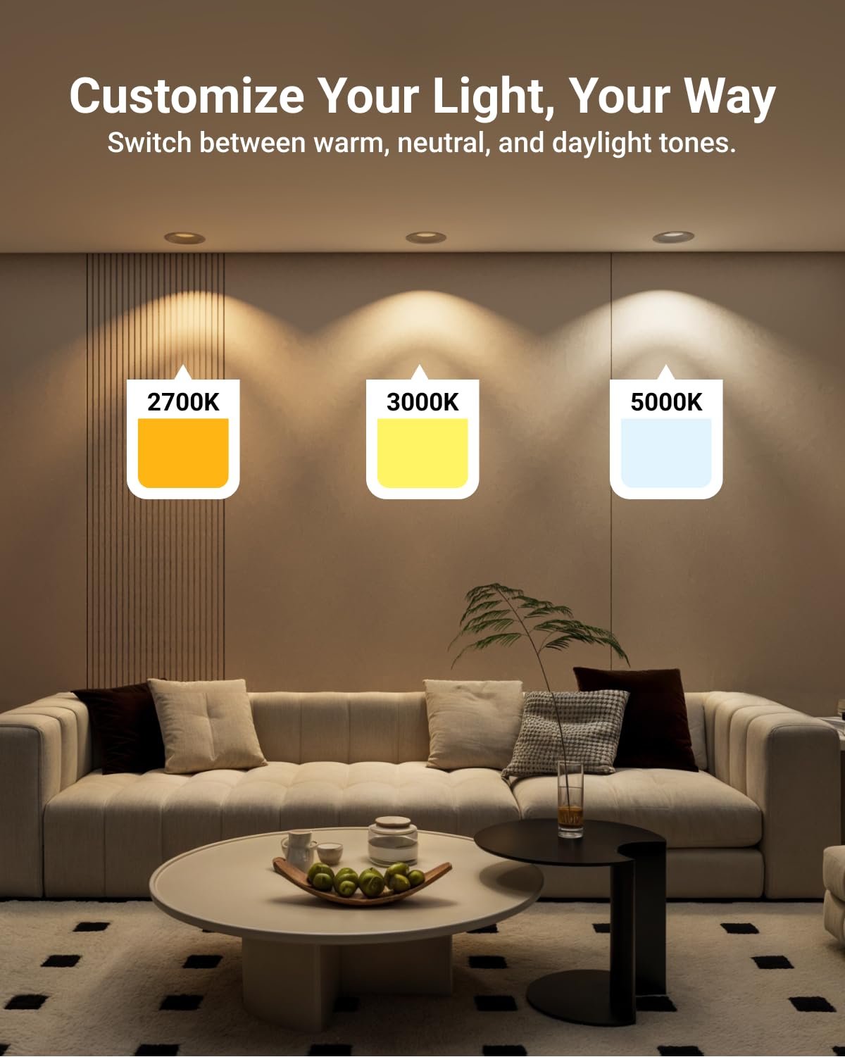 Sunco 12 Pack Br30 Light Bulbs Led, Recessed Can Light Bulbs, Indoor Flood Bulb, 850 Lm, 11W (65W Equivalent), Selectable Cct 27