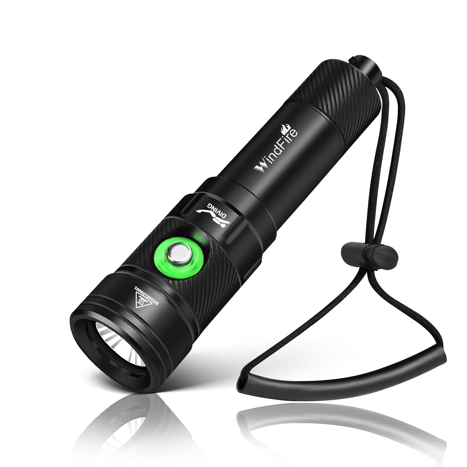 WindFire Dive Lights Scuba Diving Flashlight, Waterproof 262 ft Underwater Flashlight, Rechargeable Snorkeling Spotlight Torch w