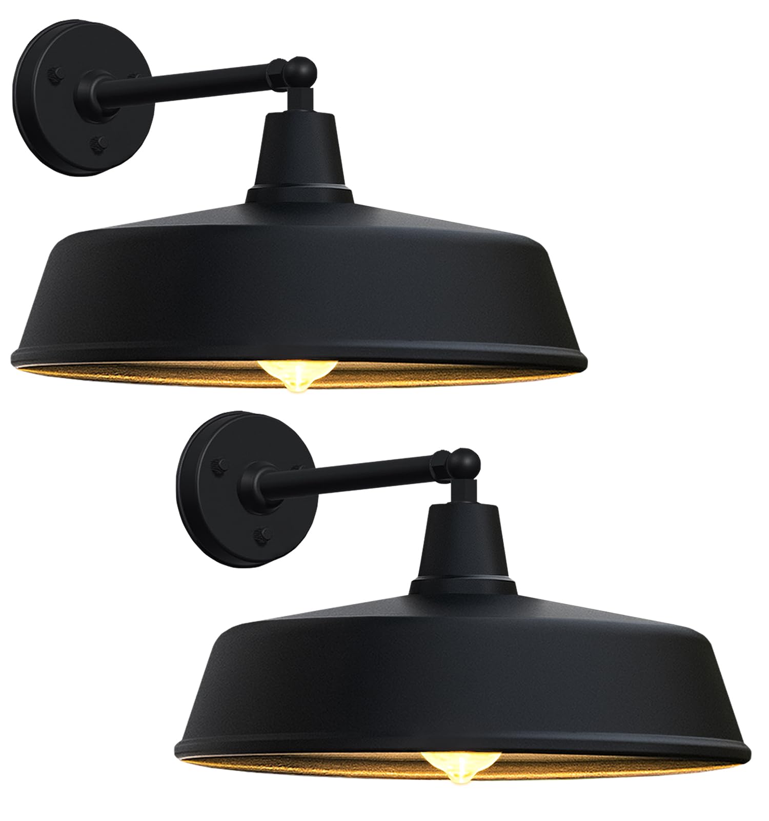 JOESA 21 Inch Extra Large Outdoor Gooseneck Barn Light, Classic Farmhouse Style Wall Mounted Barn Light Fixture, Outdoor Wall Fi