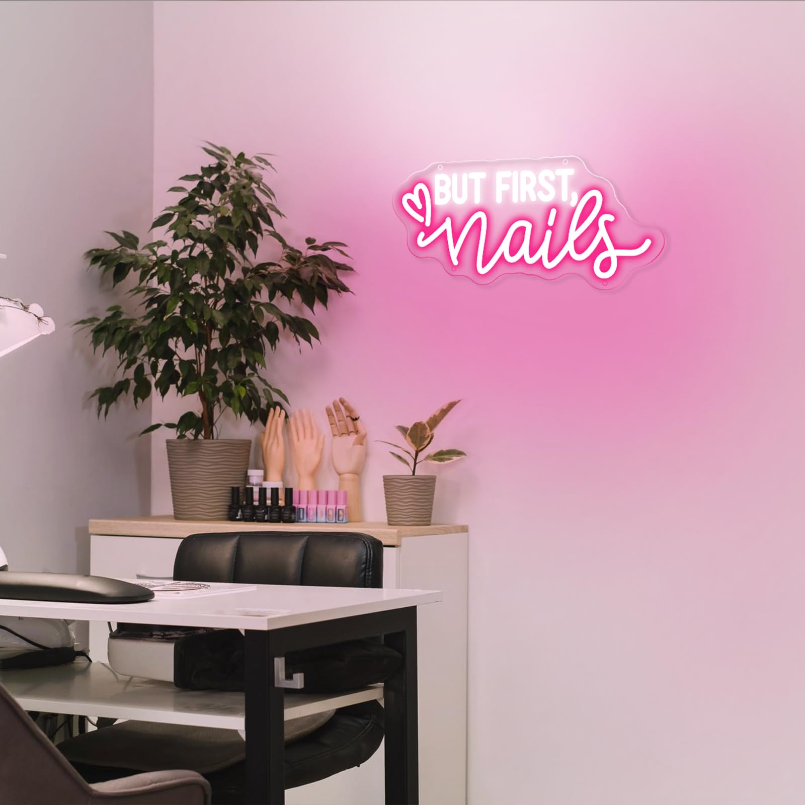 But First Nails Neon Sign For Wall Decor  Led Nails Neon Signs For Nail Room  Beauty Room  Salon Bar  Bedroom  Nails Neon Lights Christmas Birthday Gift For Girls  Lover  Friend