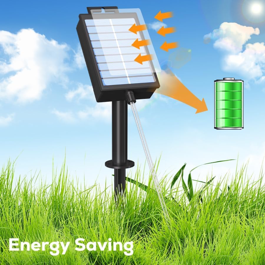 Icrgb Solar Rope Lights Outdoor  39Ft 100 Led Solar Rope Lights Ip67 Waterproof  8 Modes  Outdoor Patio Porch Tree Wedding Christmas Pool Garden Decorative -Warm White