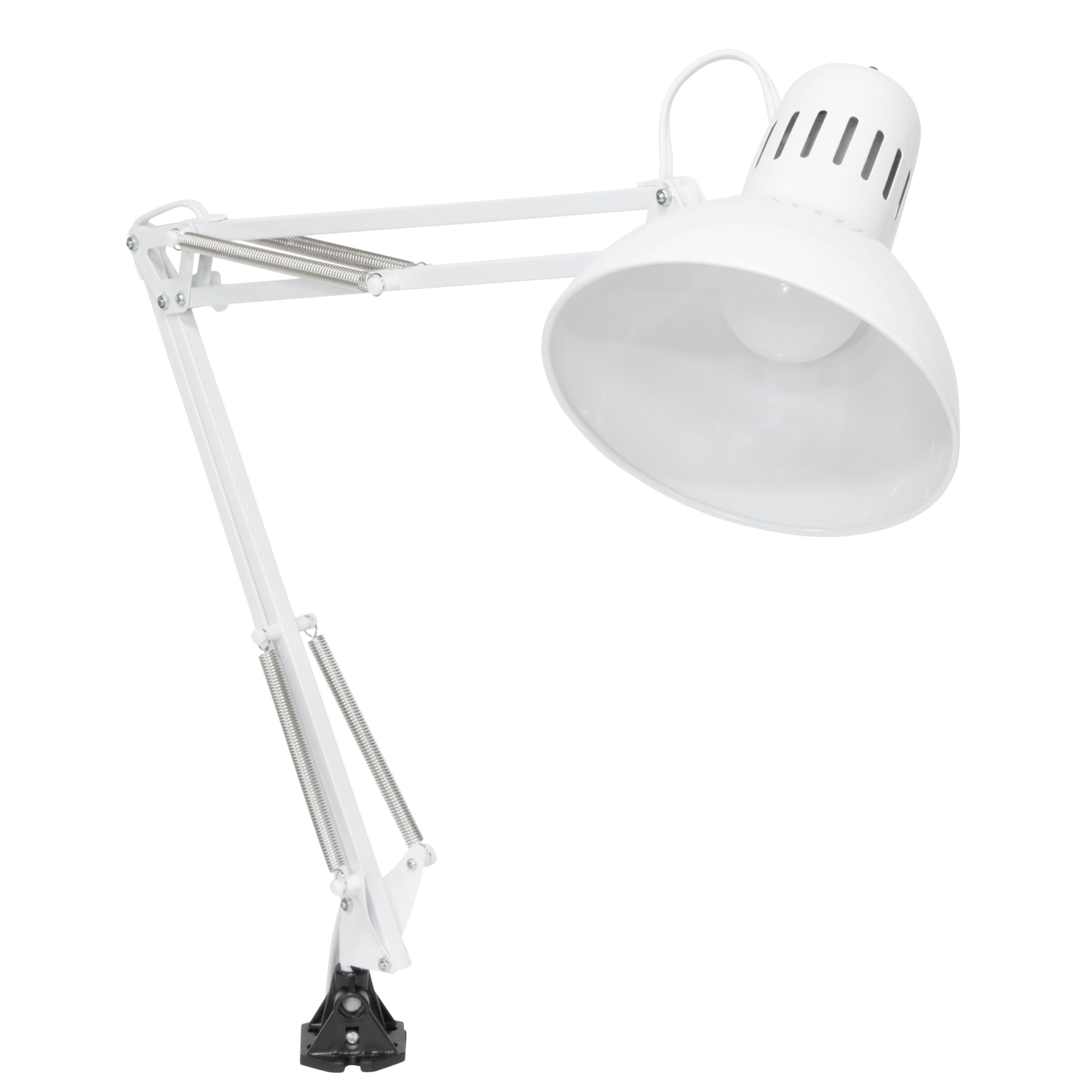 Studio Designs Swing Arm Lamp, 13-watt, White, 6.5'' W x 7'' D x 36'' H