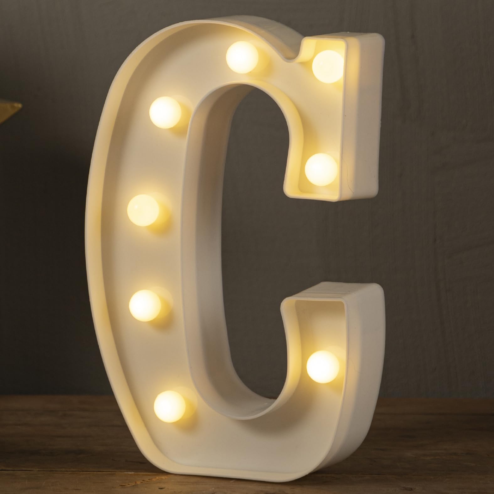 HXWEIYE LED Marquee Letter Sign, Warm White, 26 Alphabet & Numbers 0-9, Plastic Décor for Parties, Weddings & Home