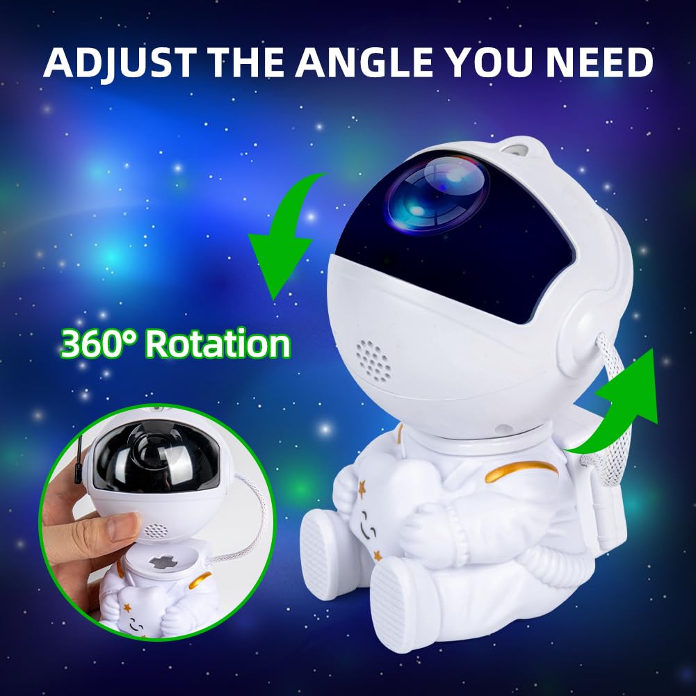 Astronaut Galaxy Projector Star Projector Galaxy Night Light Space Buddy Projector With Nebula And Remote Control For Bedroom Be