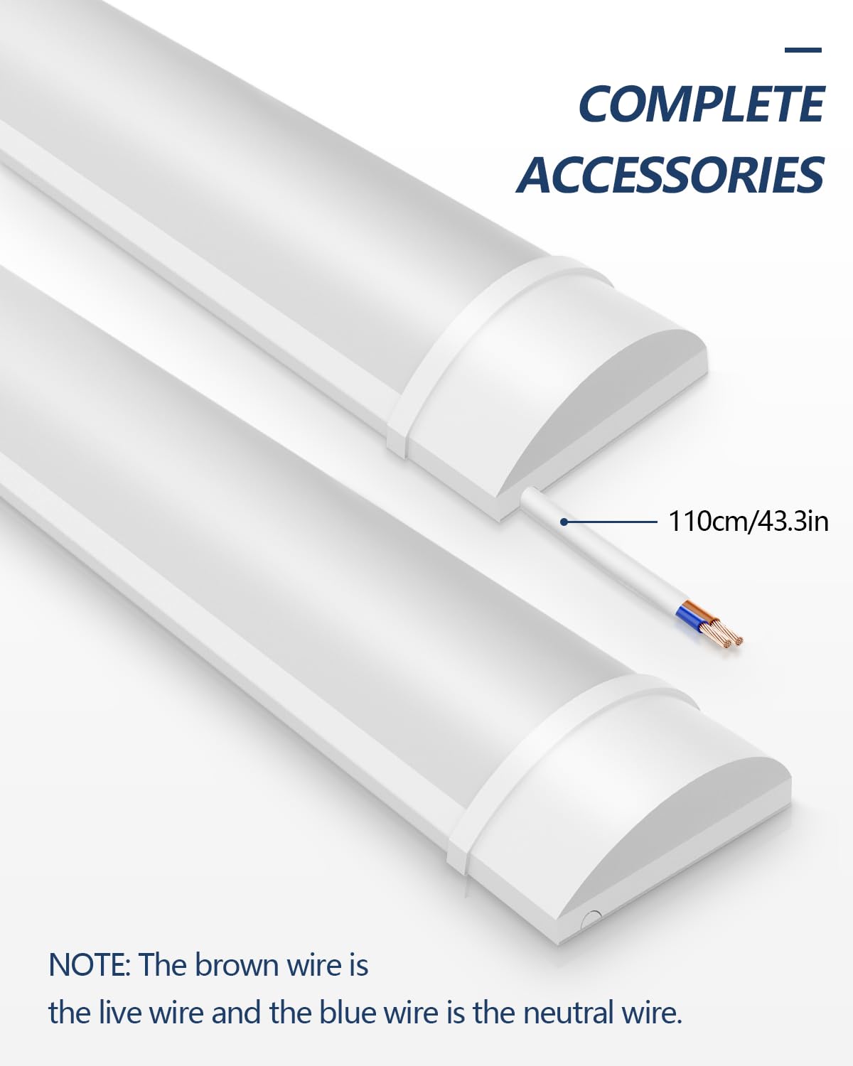 Sararoom 3Ft Led Shop Light Fixture 30W Led Tube Light, 3600Lm, 4000K Neutral White, 90Cm 35.4Inch Led Garage Closet Light Ceili