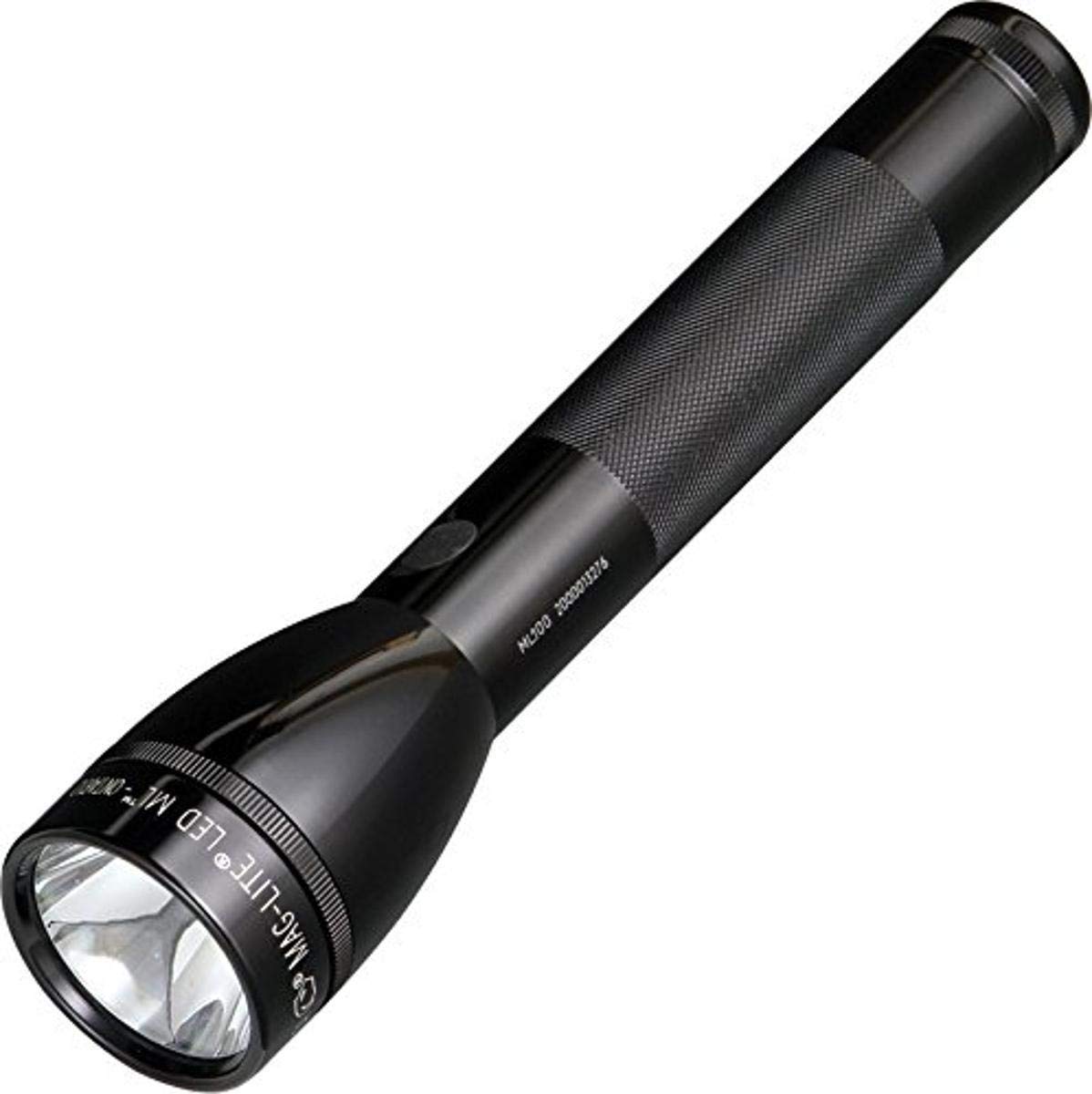 MagLite ML100 LED Flashlight, 2-Cell C, Aluminum, Black, Model 180-000-056
