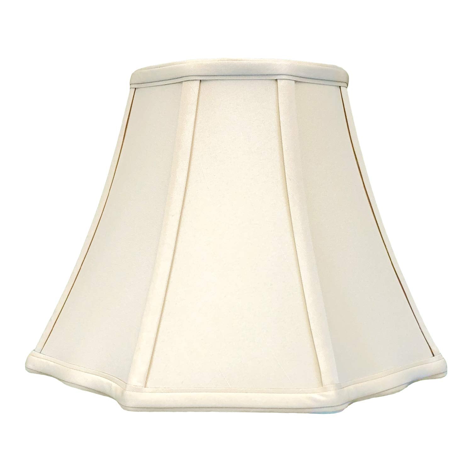 Royal Designs, Inc. Bso-701-16Bg Flare Bottom Outside Corner Scallop Basic Lamp Shade, 9 X 16 X 12, Beige