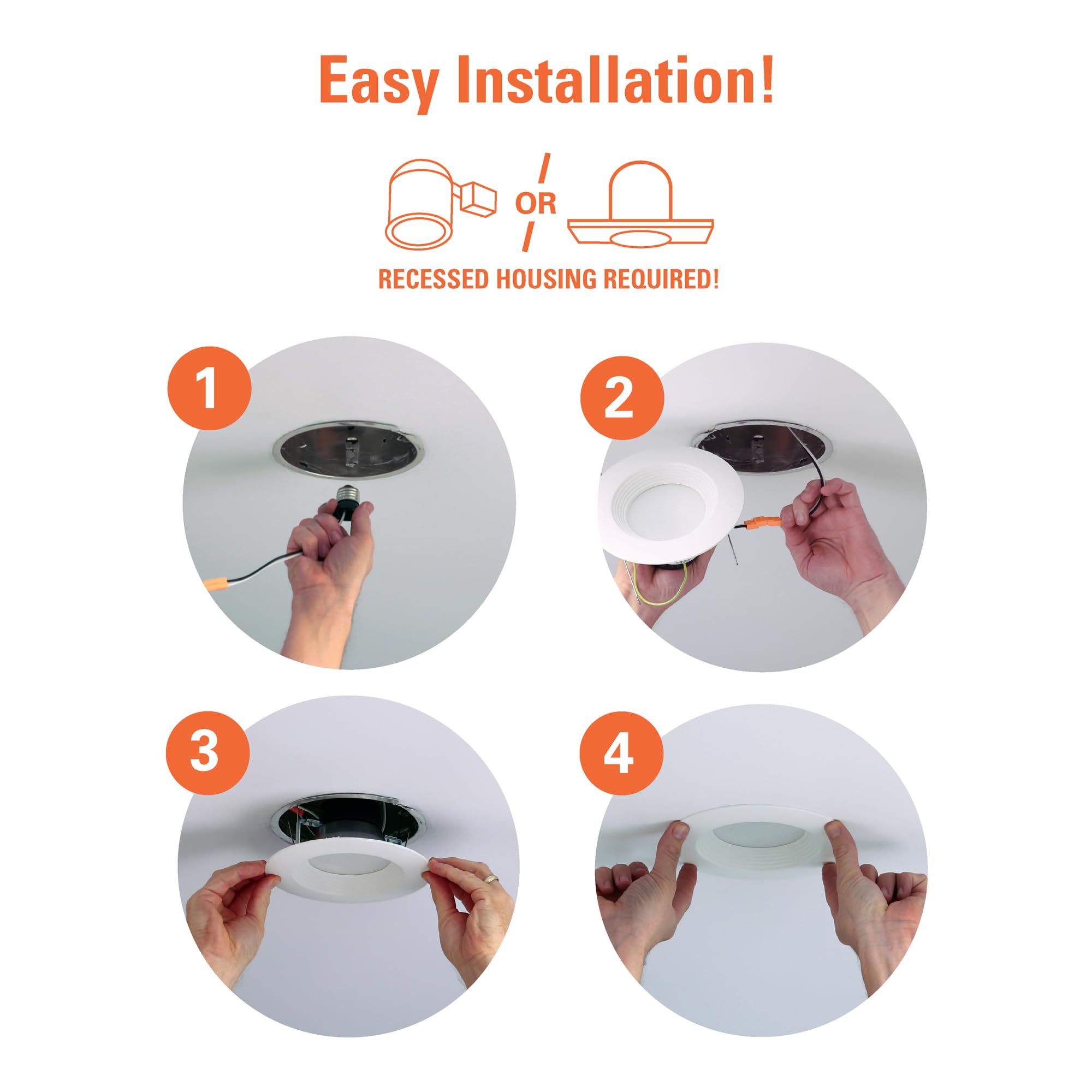 HALO LED Recessed Lighting, 18 Pack, Dimmable, 3000K Bright White, 9W=75W, 720 Lumens, Wet Rated, Model LTE566