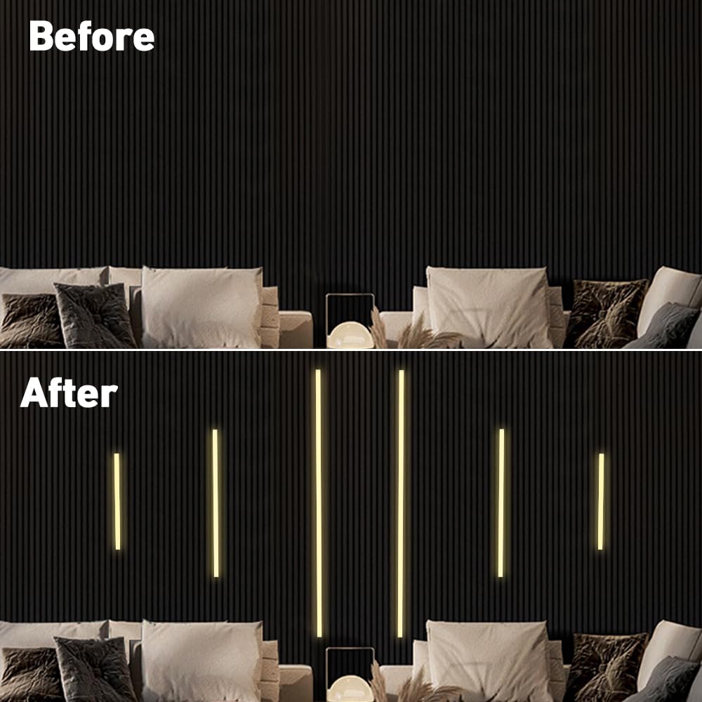 CUBITOR LED Recessed Lighting Kit, 6 Pack Warm White 3000K COB Light Bars, Silver Channel, Model WPL001