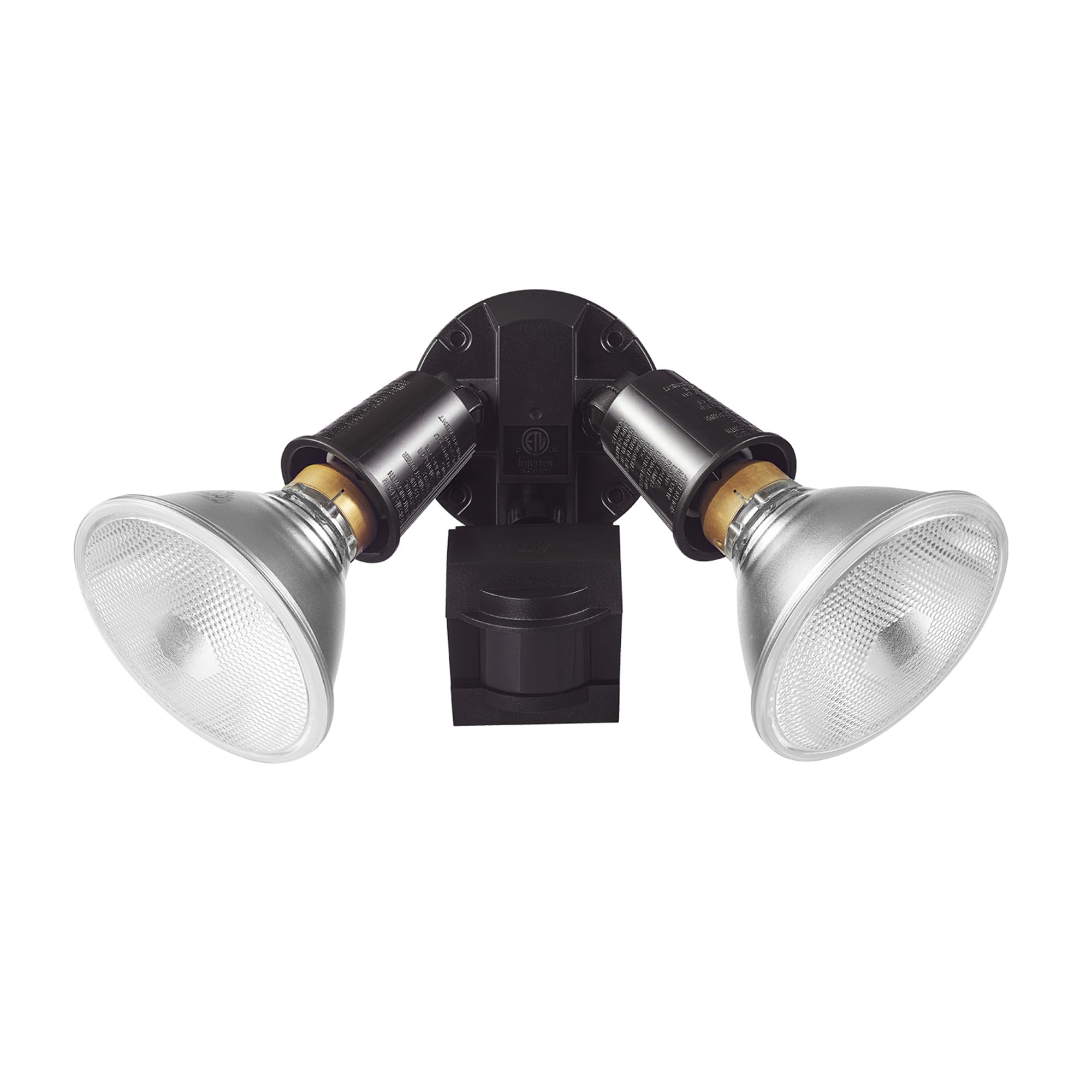 Globe Electric 110-Degree 240 W Twin Head Bronze Hardwired Motion Sensor Security Flood Light, Spotlight, Outdoor, Outside House