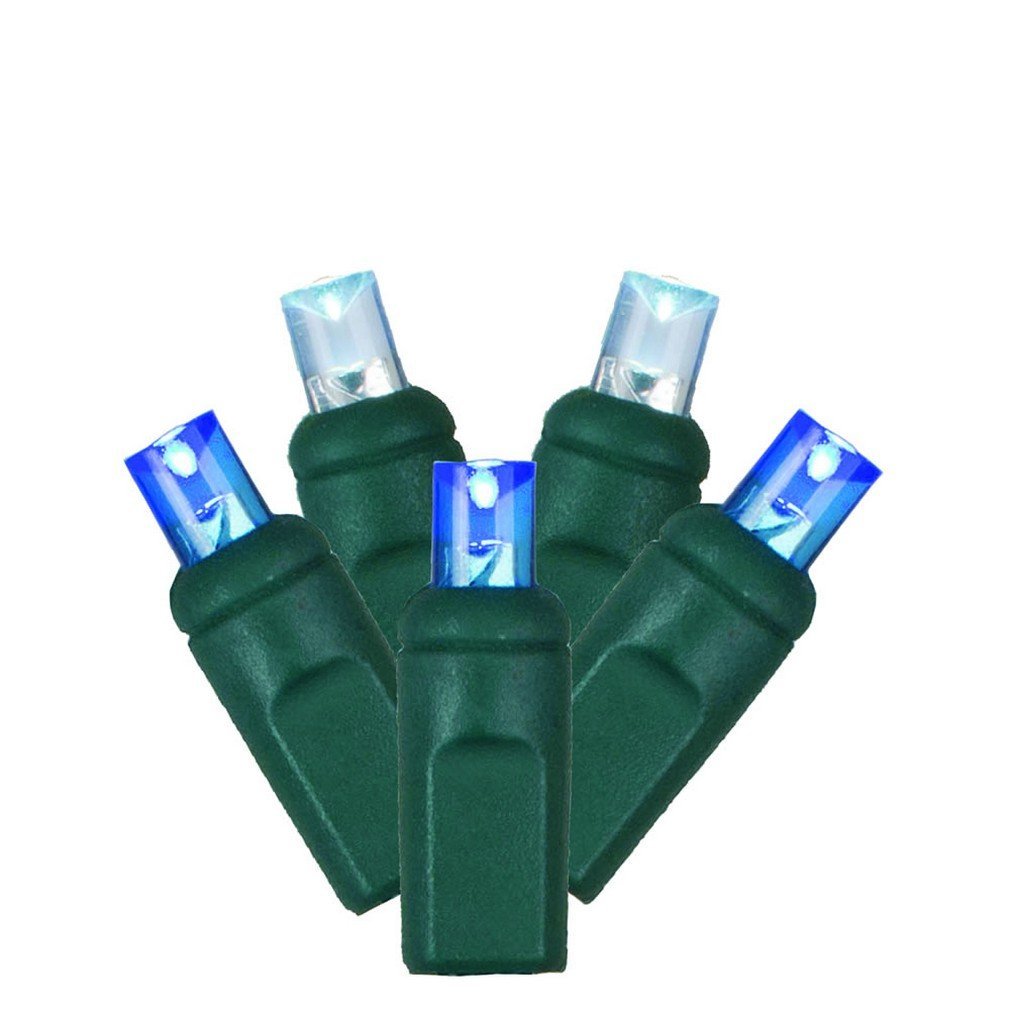Vickerman X6G6522 50LT LED Set Wa EC Set String Lights with Grey Wire, 6&quot; x 25', Blue/White
