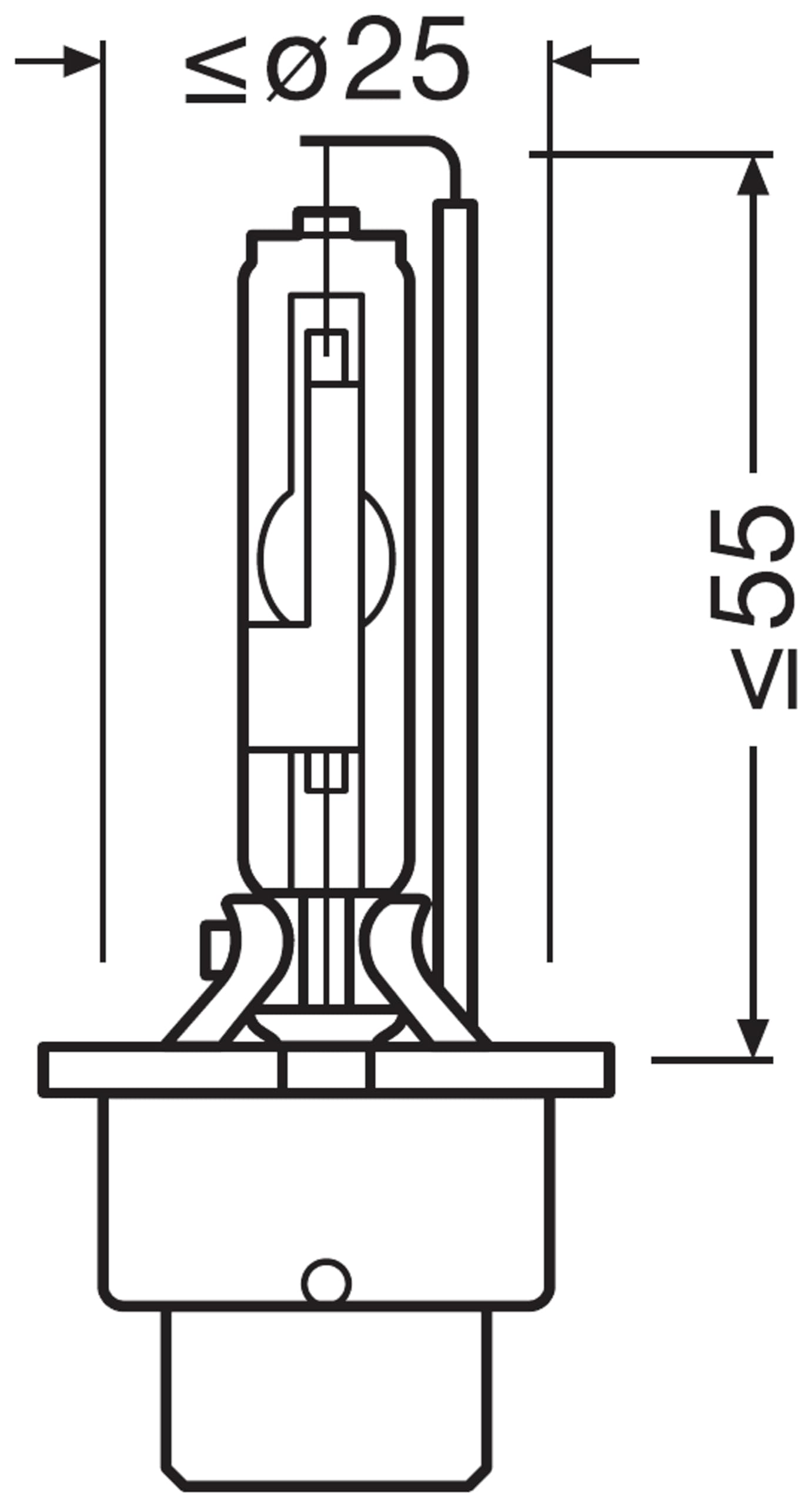 OSRAM Xenarc Night Breaker D4S Xenon Headlight Bulb, 220% More Brightness, 66440XN2-2HB, 2 Lamps, Aluminum