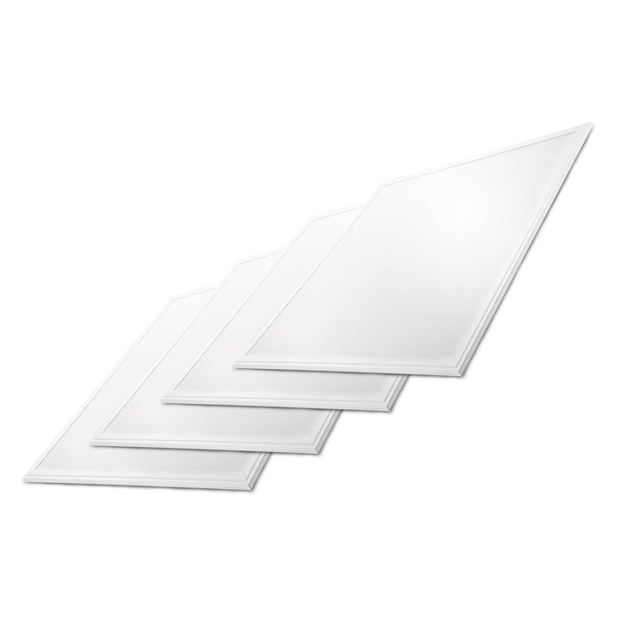 NUWATT LED Panel Troffer Lights 40W 5000K 4600 Lumens 2x2 FT Acrylic (4 Pack) Model NW-P-TROF-2x2-