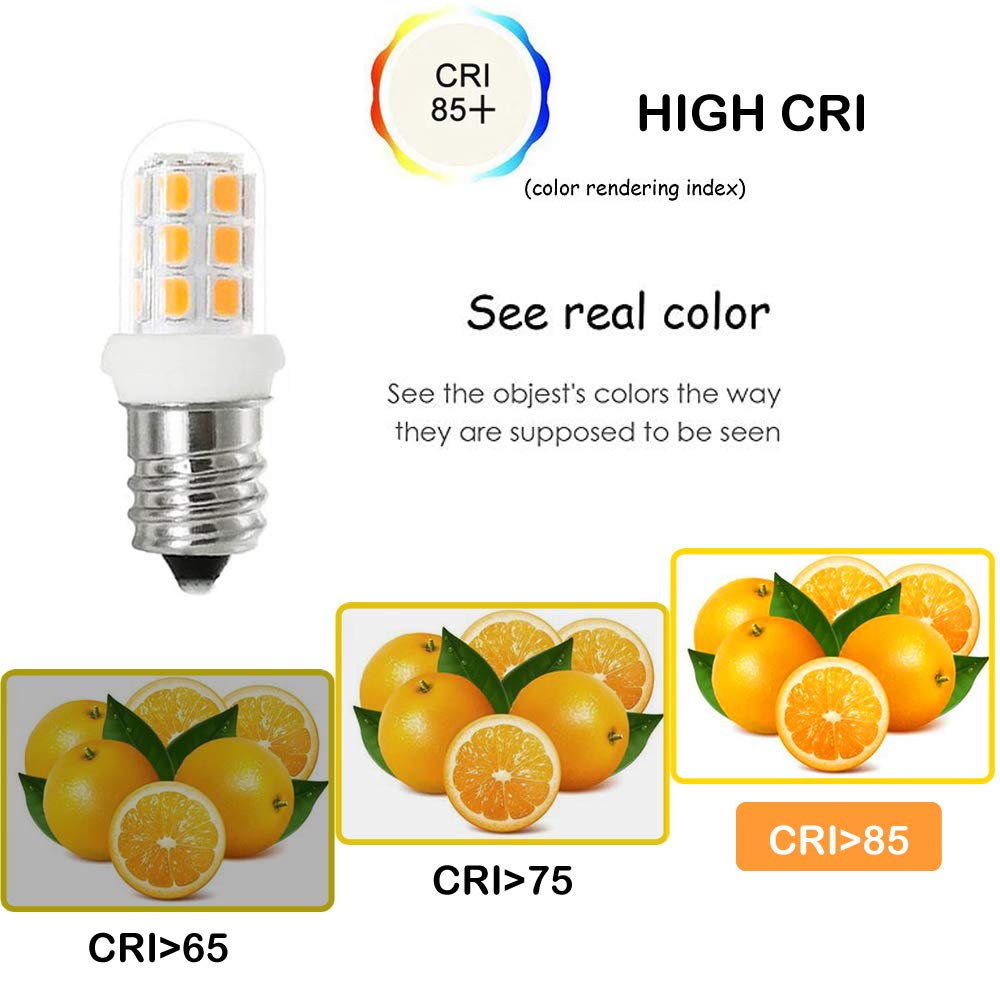 G Mgy Oled E12 Warm White Led Bulbs For Salt Lamps, Chandeliers, Night Lights - 6 Pack