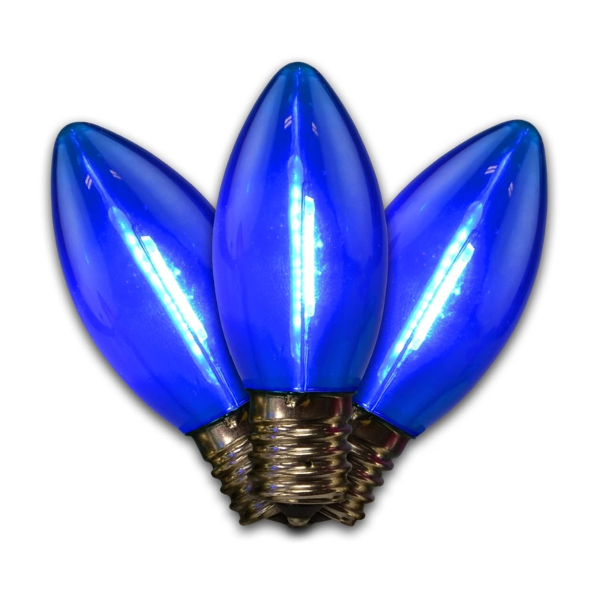 Holiday Bright Lights LED C9 String Lights, Blue, One Size, Model BLU25PK, Plastic