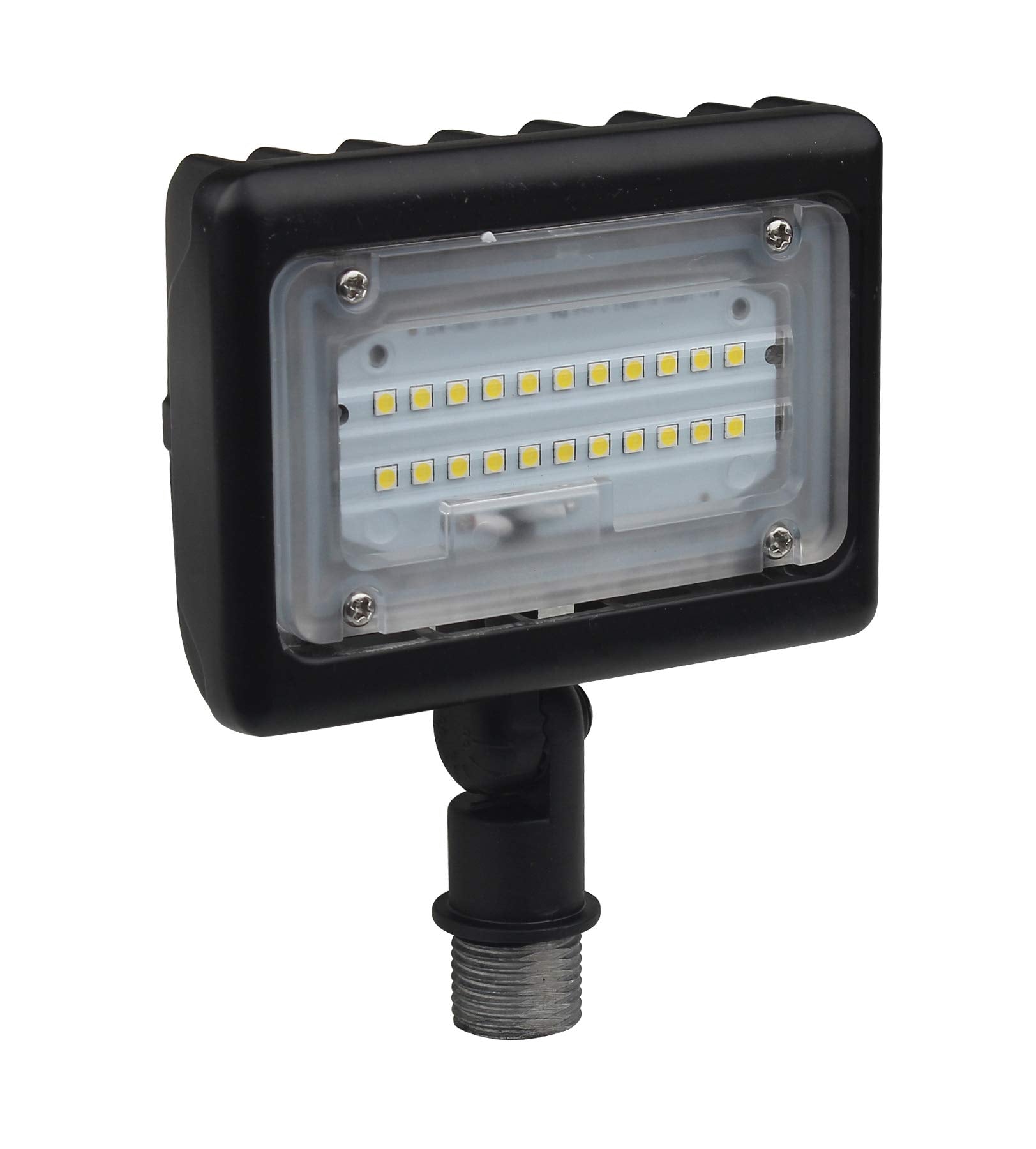 Satco Nuvo Outdoor LED Flood Light, Bronze Finish, Aluminum, Small, Model 65/533