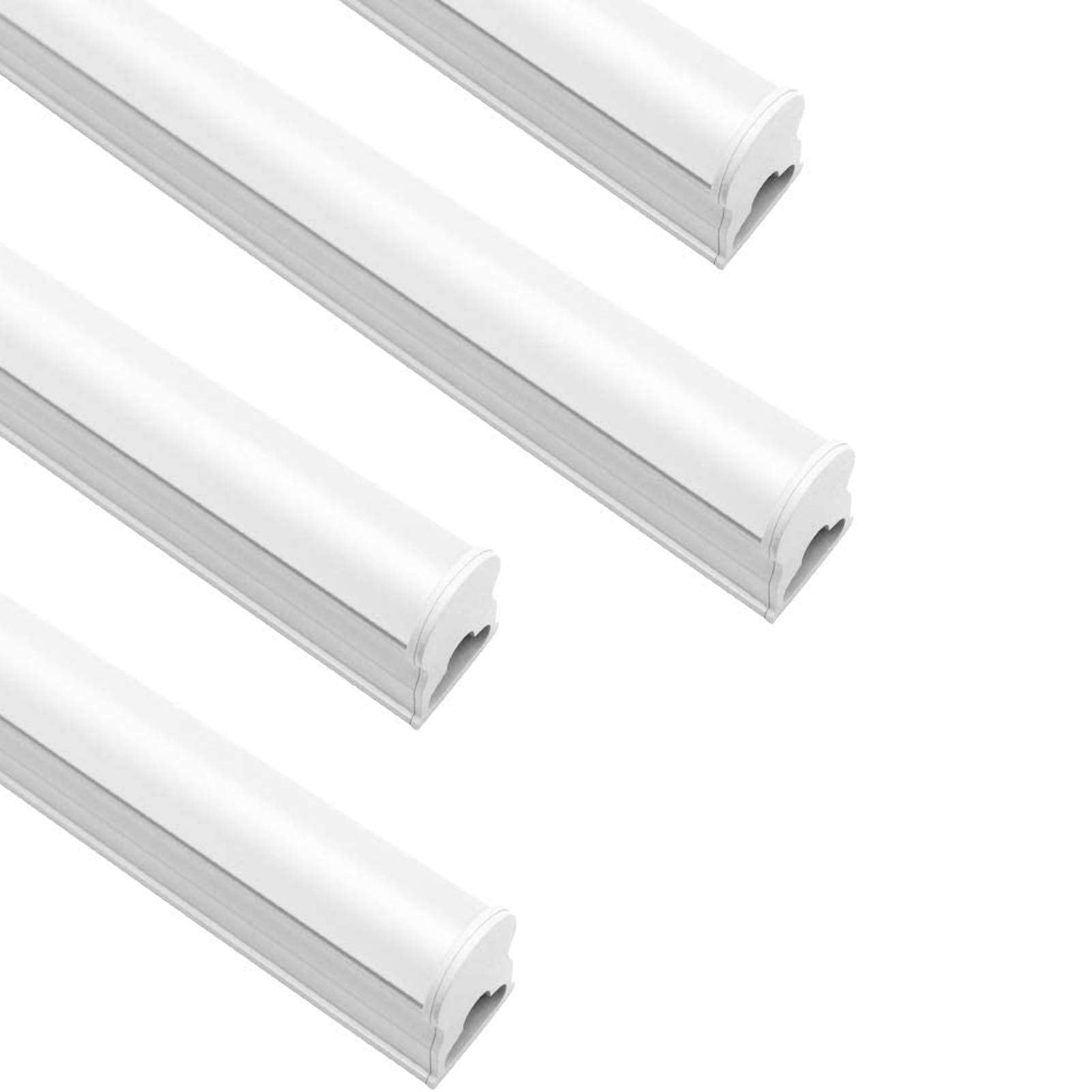 W Lightingwill Led T5 4Ft Integrated Fixture, Warm White 3000K, Linkable Shop Light, 20W,