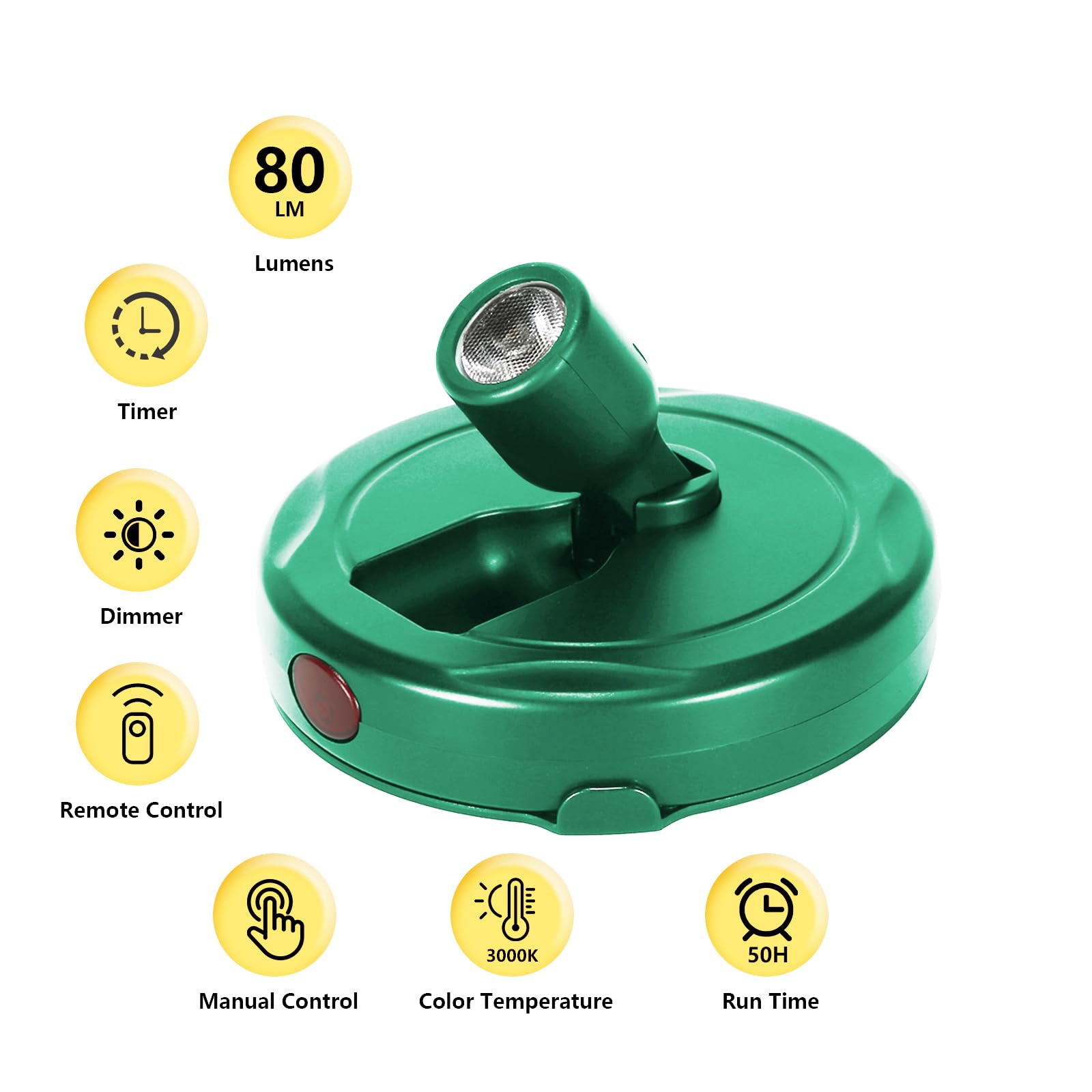 Kanesiki Battery Operated Spotlight, Cordless Plant Tree Spot Lights Indoor, Led Dimmable Accent Up Light, Stick On Display Ligh