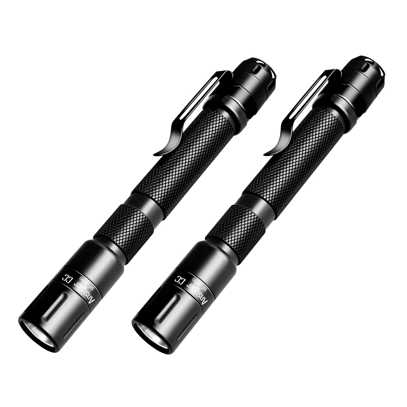 Ansyper CC Pen Light Flashlight 3 Modes Mini Small Flashlights Tactical LED Powerful High Lumens with Clip,Slim Portable Pocket 
