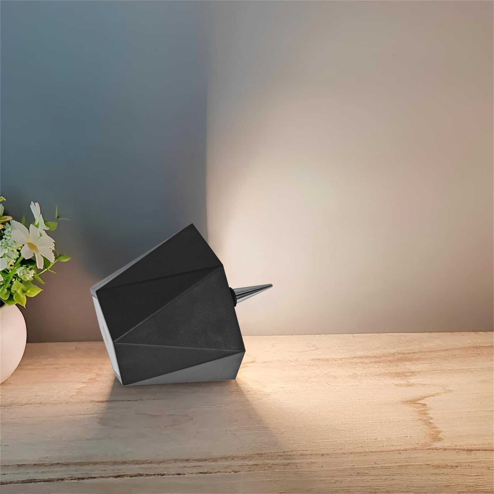 Jkeyes 2Pcs Black Wireless Liquor Wine Bottle Lamp Touch Dimmable 3 Color Stepless Bottle Light 5000Mah Battery Powered Lamp, Re