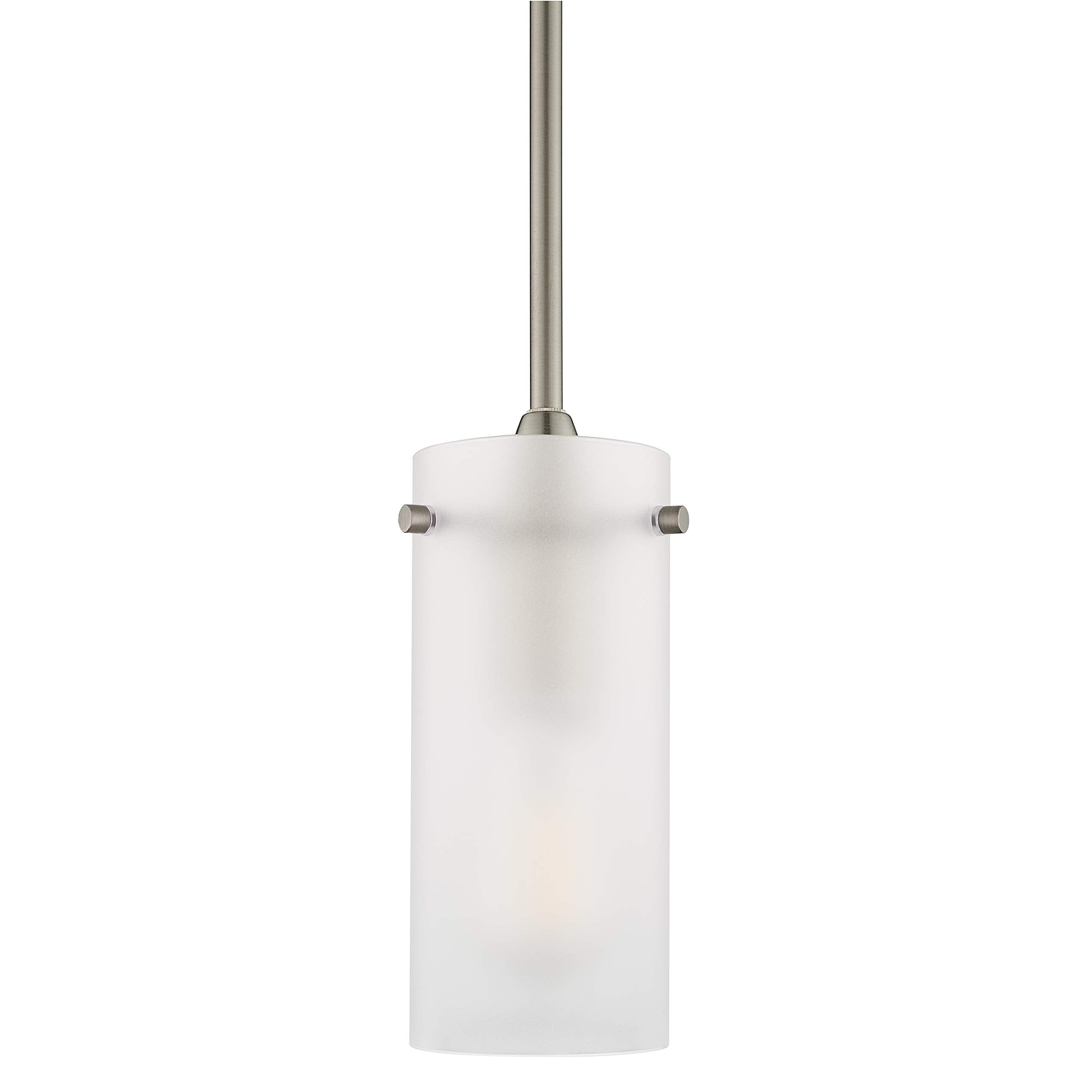 Linea di Liara Effimero Modern Brushed Nickel Pendant Light Fixtures Over Kitchen Island Sink Lighting Ceiling Hanging Farmhouse