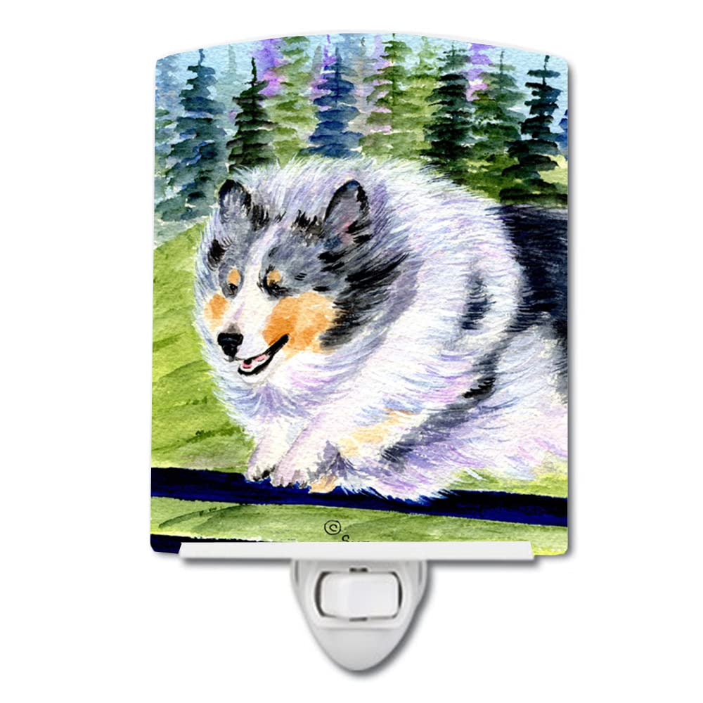 Carolines Treasures Sheltie Ceramic Night Light, UL-Certified, 6x4x3 inches, Multicolor, Model SS8305CNL
