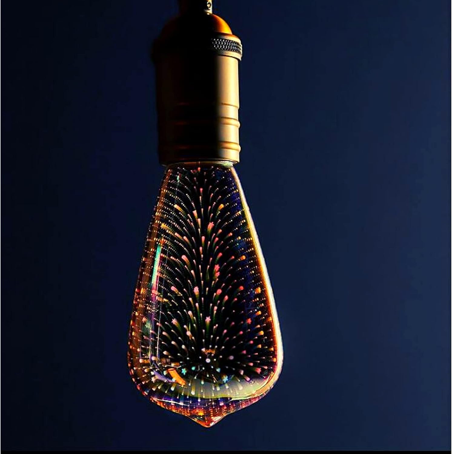 Feit Electric ST19 LED Light Bulb, 3D  , Multicolor, Pack of 2, Plastic