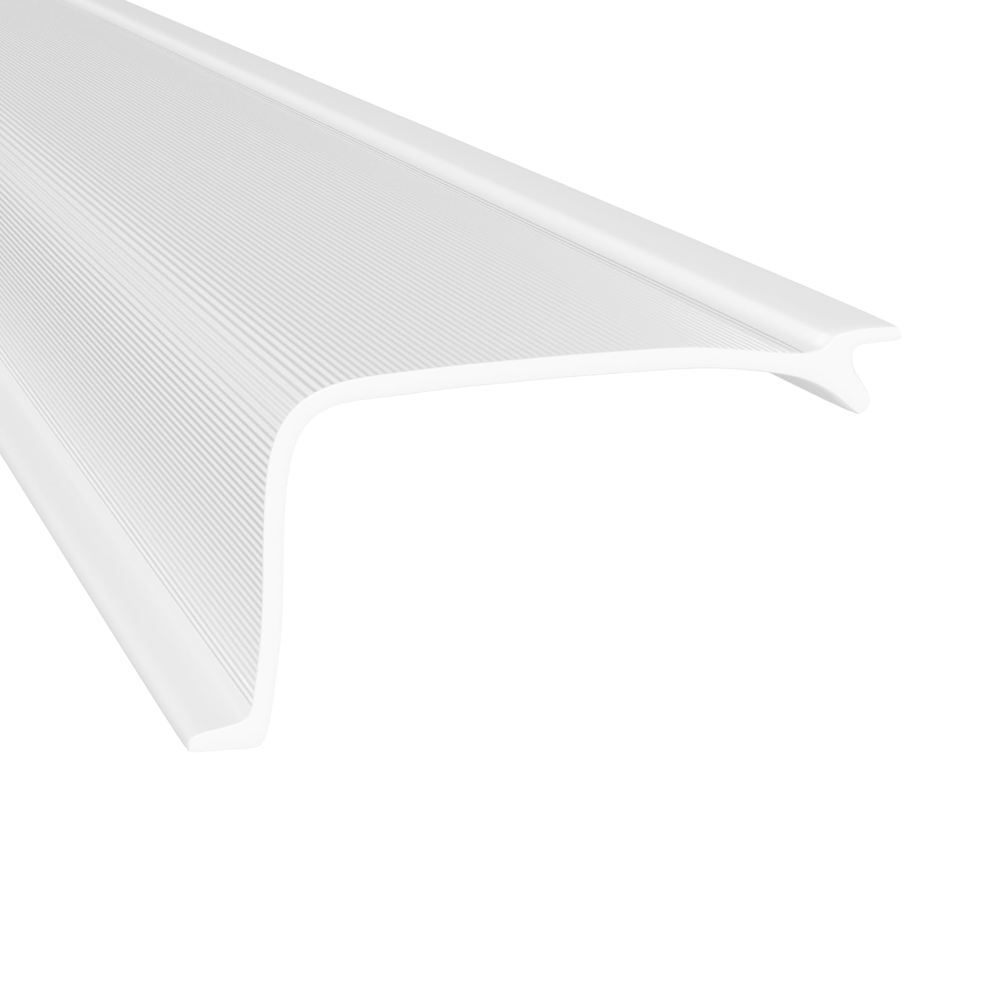 KASTLITE Linear Under Cabinet Light Cover Replacement | White Ribbed Acrylic Undercabinet Lens Diffuser | 36L x 1-7/8W x 1H | Filters Under Counter Lights for Kitchen  Bathroom & Vanity | Shape C