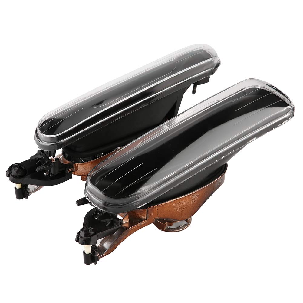 Tbest Clear Front Fog Lamp,1 Pair Left Right Fog Lights Driving Lamps Cover Fits For 3 Series E46 4 Door 1999 2001 Fog Light Cov